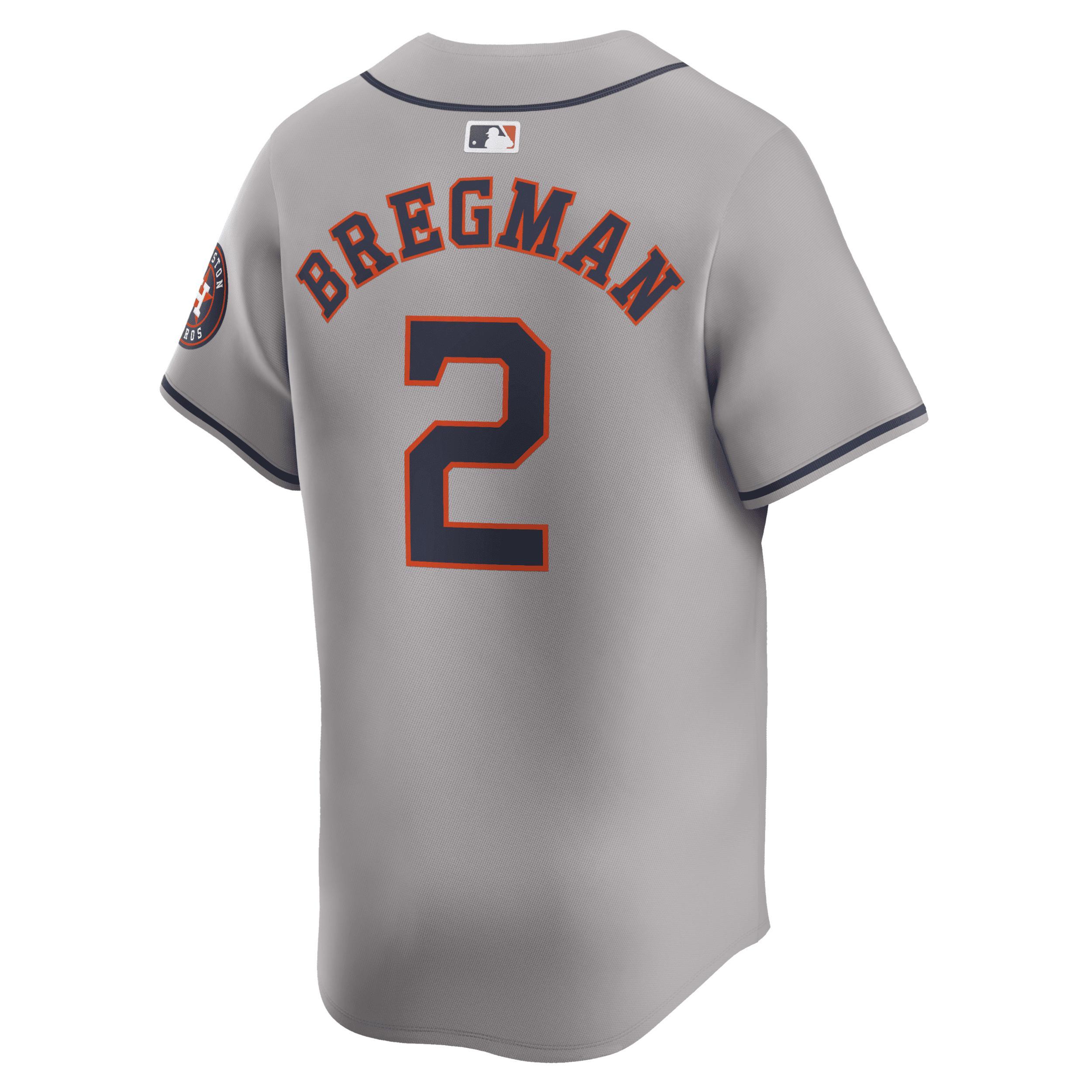 Men's Nike Alex Bregman Gray Houston Astros Away Limited Player Jersey, Size: XL, Grey Product Image