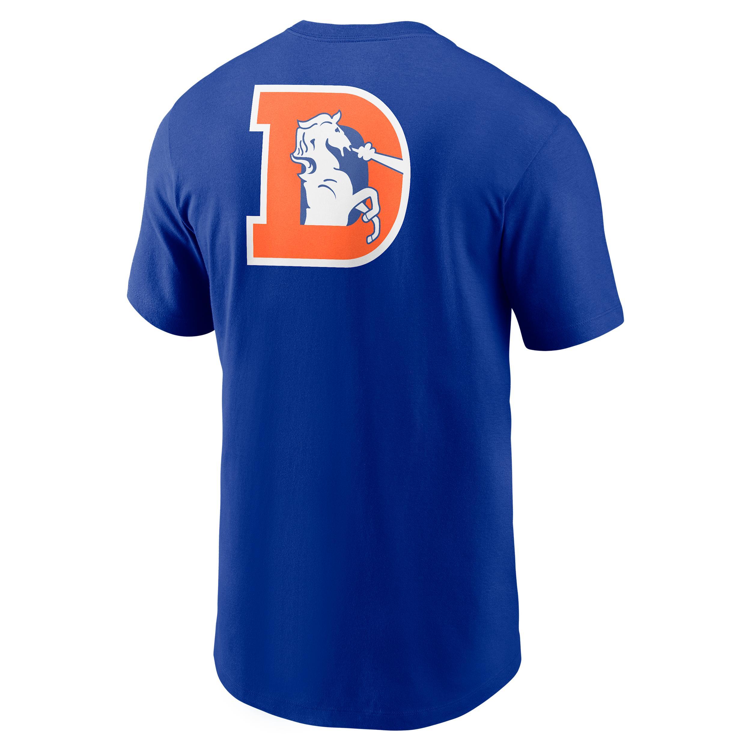 Denver Broncos Rewind Front And Back Hit Essential Nike Mens NFL T-Shirt | N1994DA8WV-93P Product Image