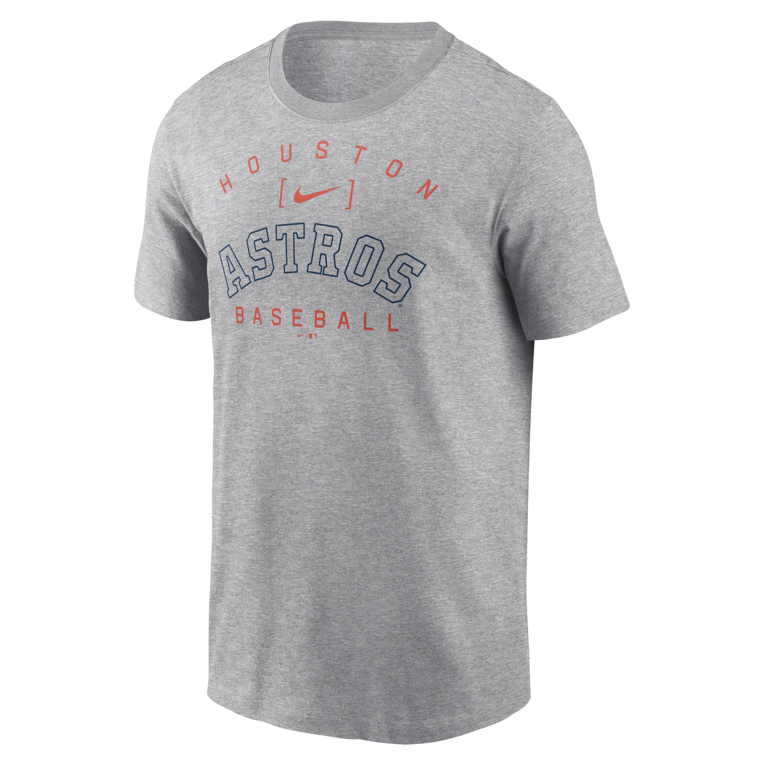 Mens Nike Heather Gray Houston Astros Home Team Athletic Arch T-Shirt Product Image