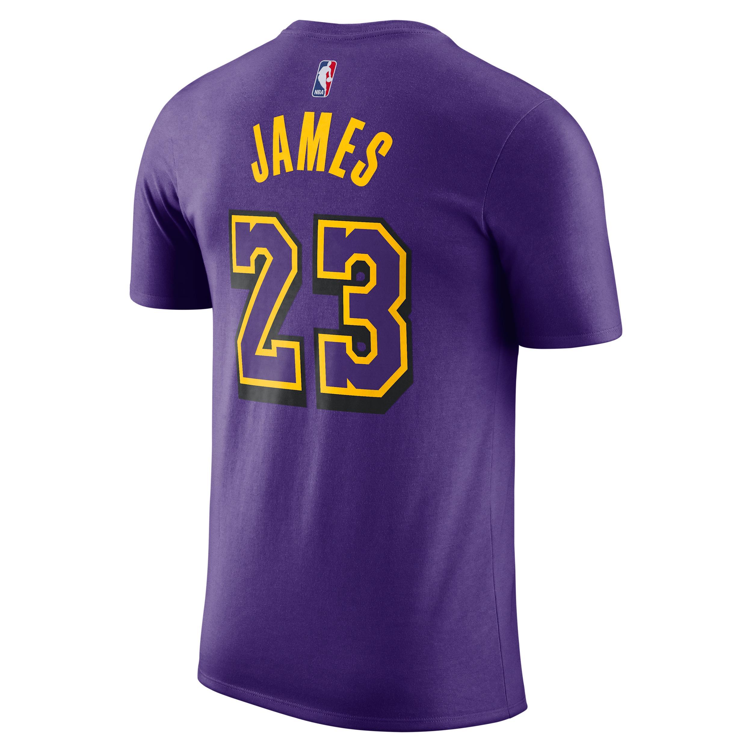 LeBron James Los Angeles Lakers Essential City Edition Nike Men's NBA T-Shirt Product Image