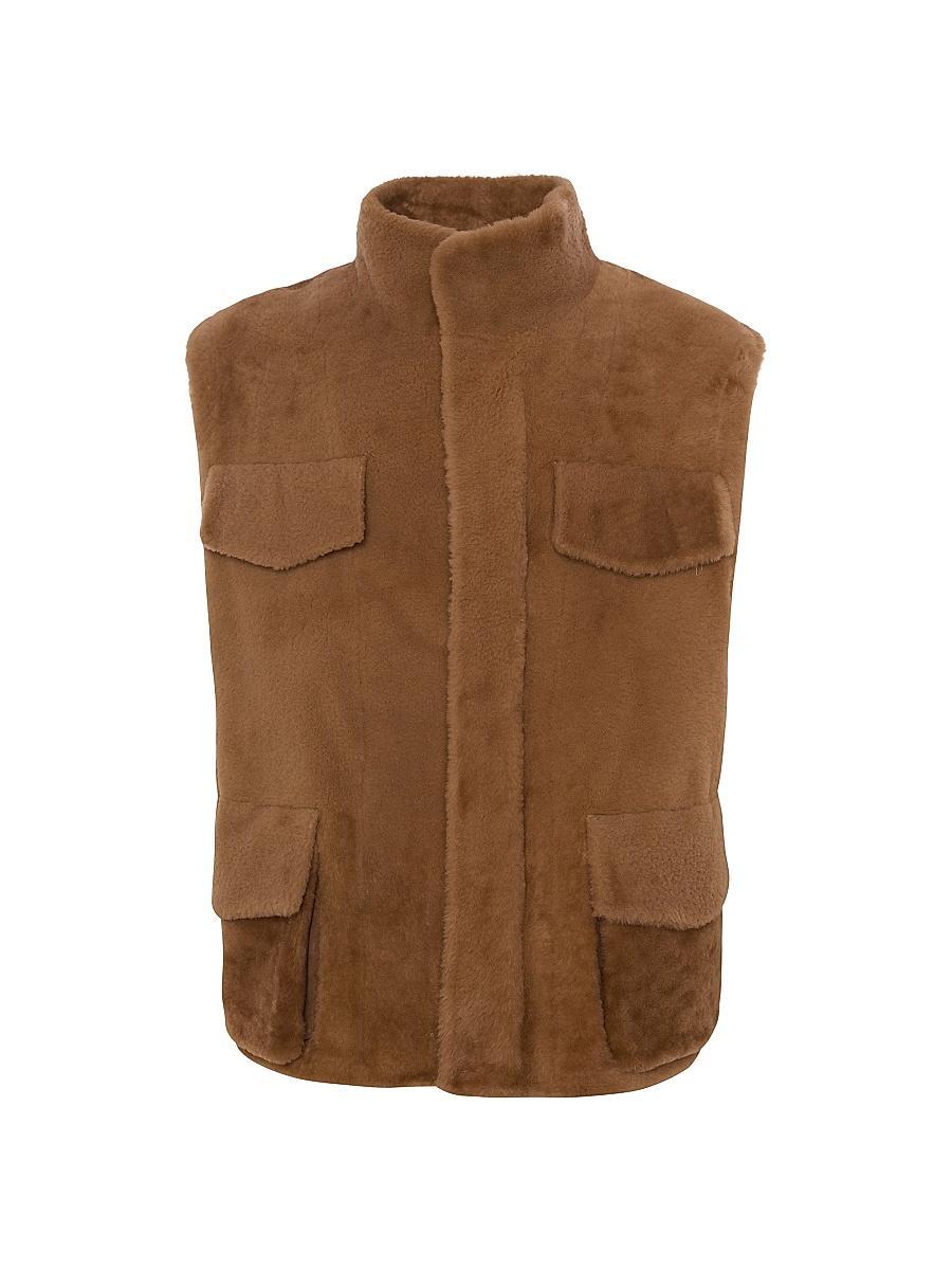 Mens Select Sheared Shearling Vest Product Image