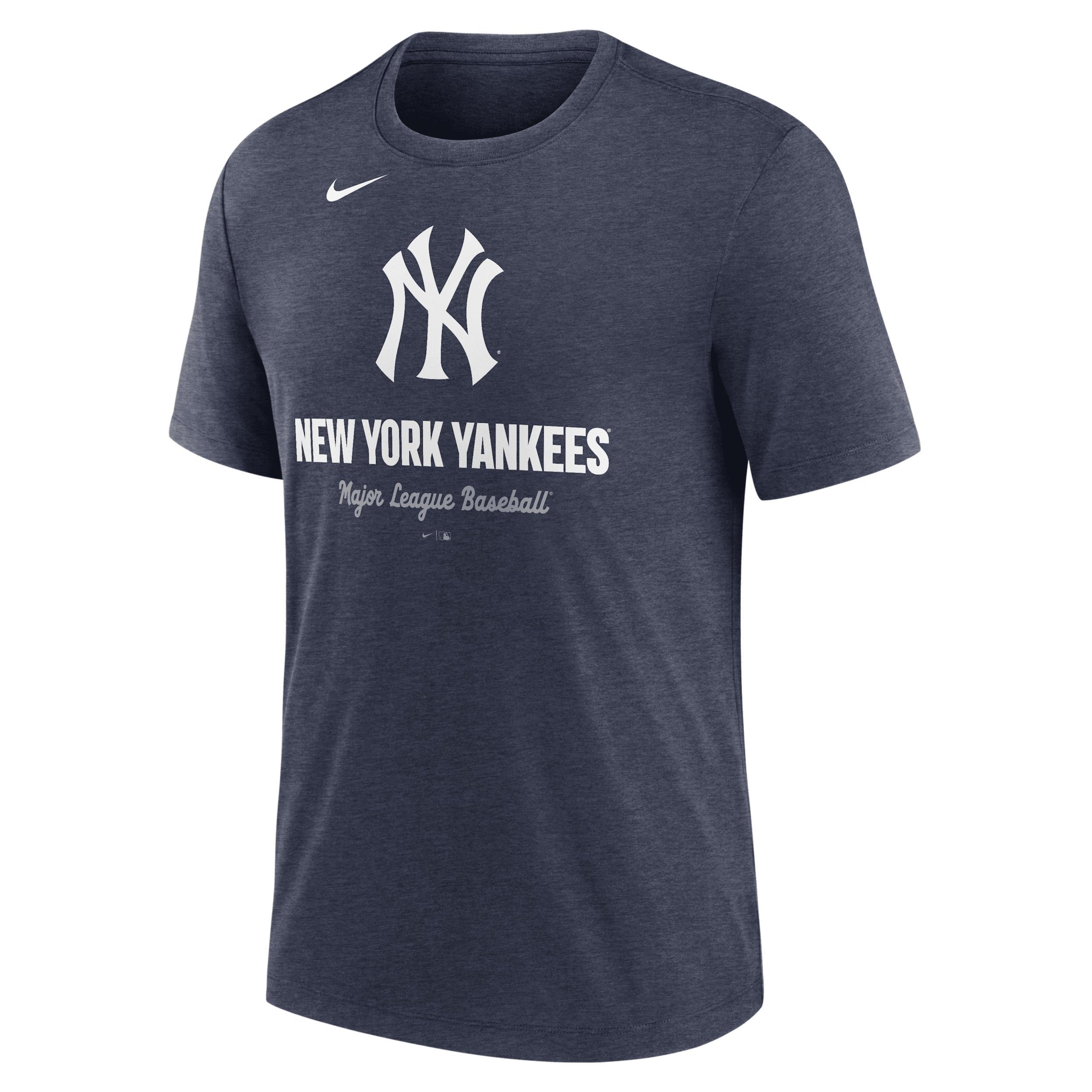 New York Yankees Logo Nike Mens MLB T-Shirt | NJFDEX52NK-V89 Product Image