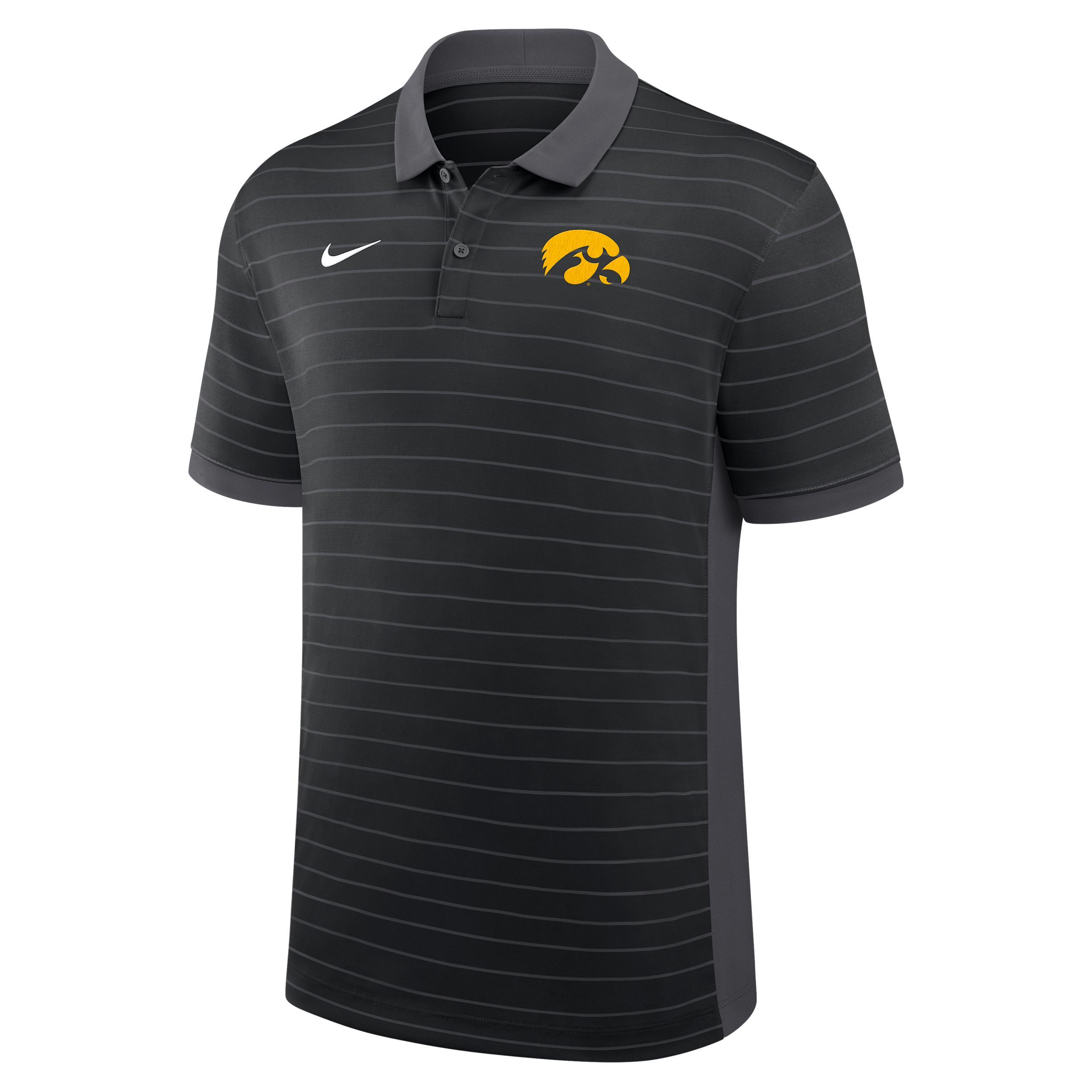 Iowa Sideline Victory Stripe Nike Mens Dri-FIT College Polo | 03BG166NIA-FR1 Product Image