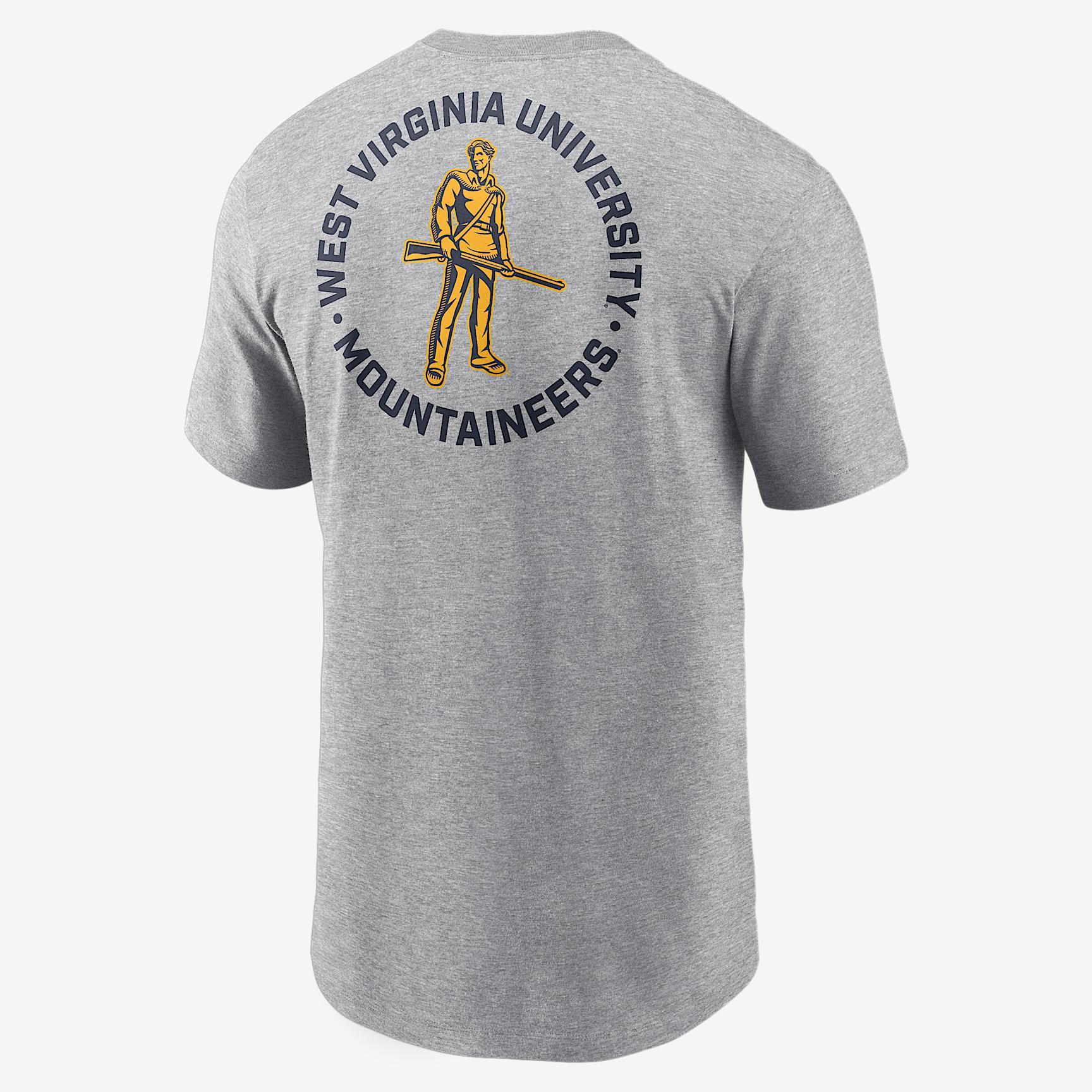 West Virginia Campus 2-Hit Men's Nike College T-Shirt Product Image