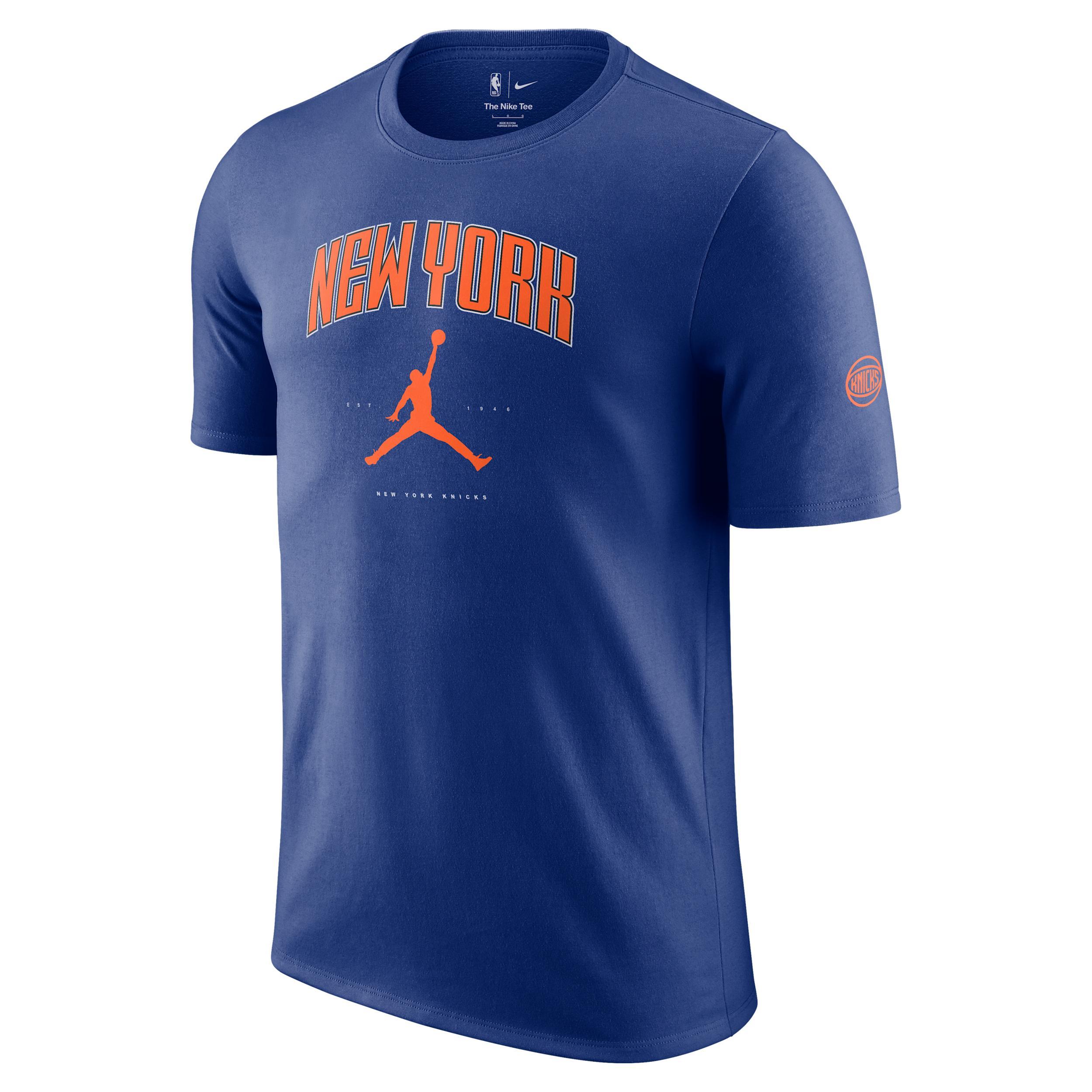 Mens New York Knicks Essential Jordan NBA T-Shirt | HQ1243-495 Product Image