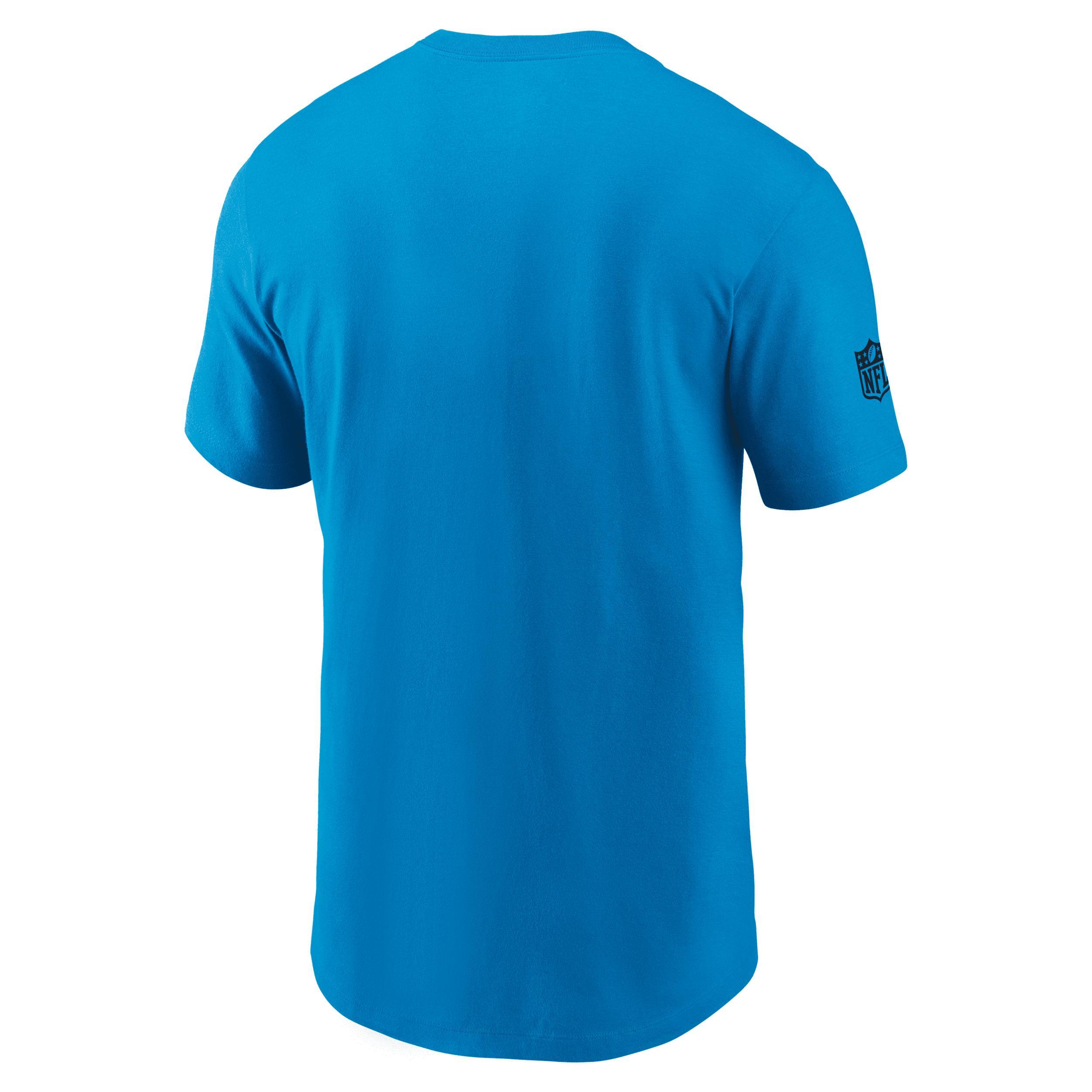 Carolina Panthers Sideline Team Issue Nike Mens Dri-FIT NFL T-Shirt | 02ET44I9D-AR5 Product Image