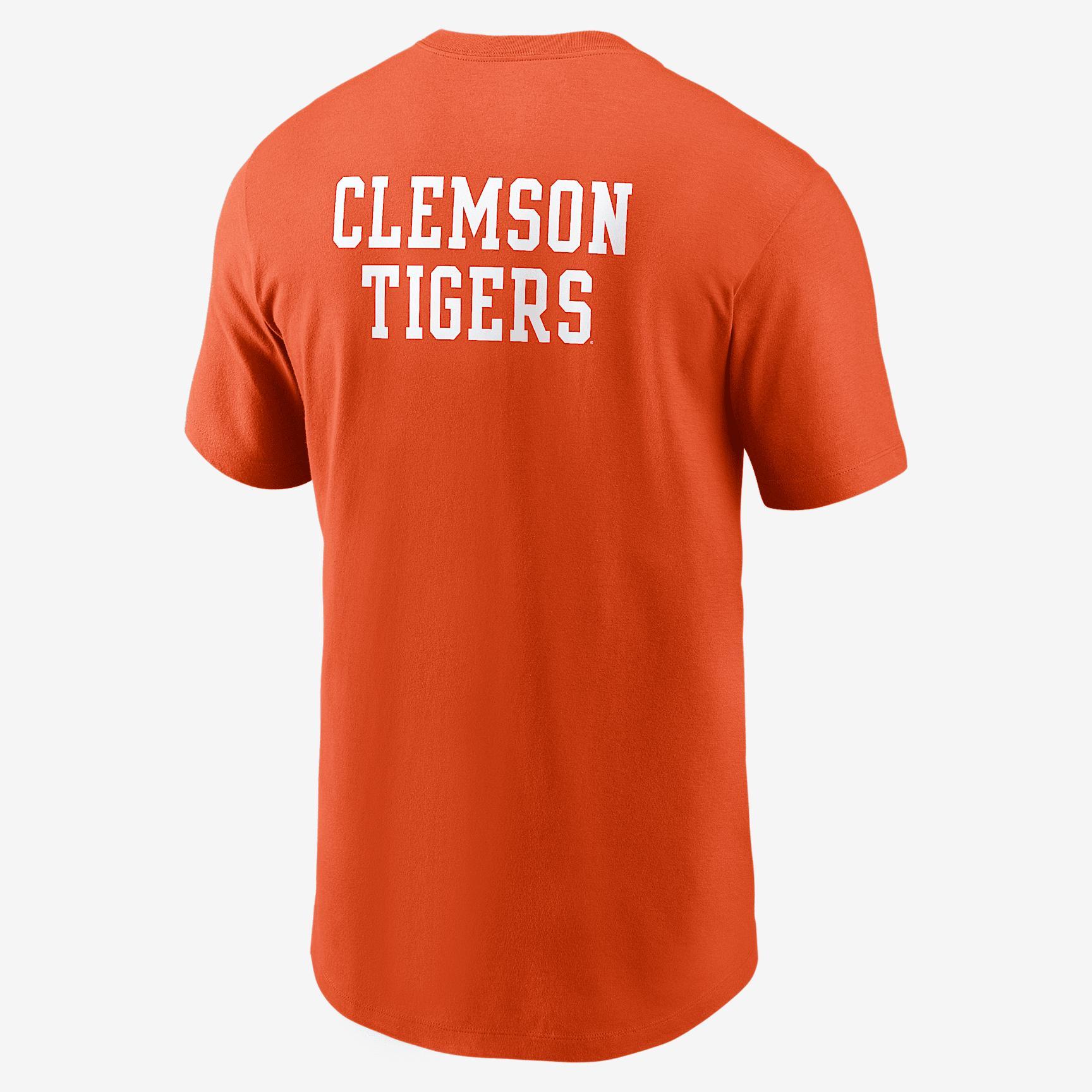 Clemson 2-Hit Stacked Nike Men's College T-Shirt Product Image