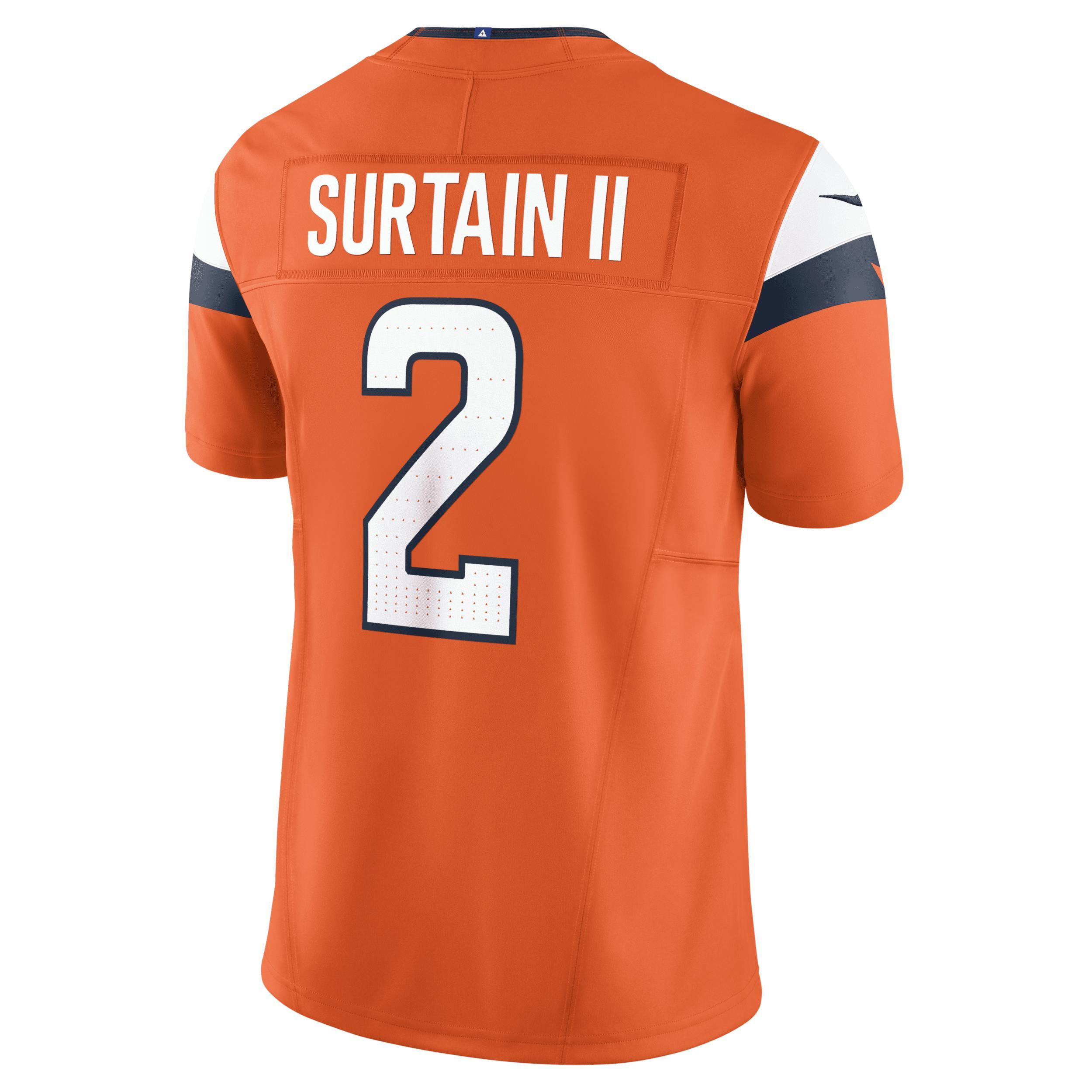 Men's Nike Patrick Surtain II Orange Denver Broncos Vapor F.U.S.E. Limited Jersey, Size: 3XL Product Image