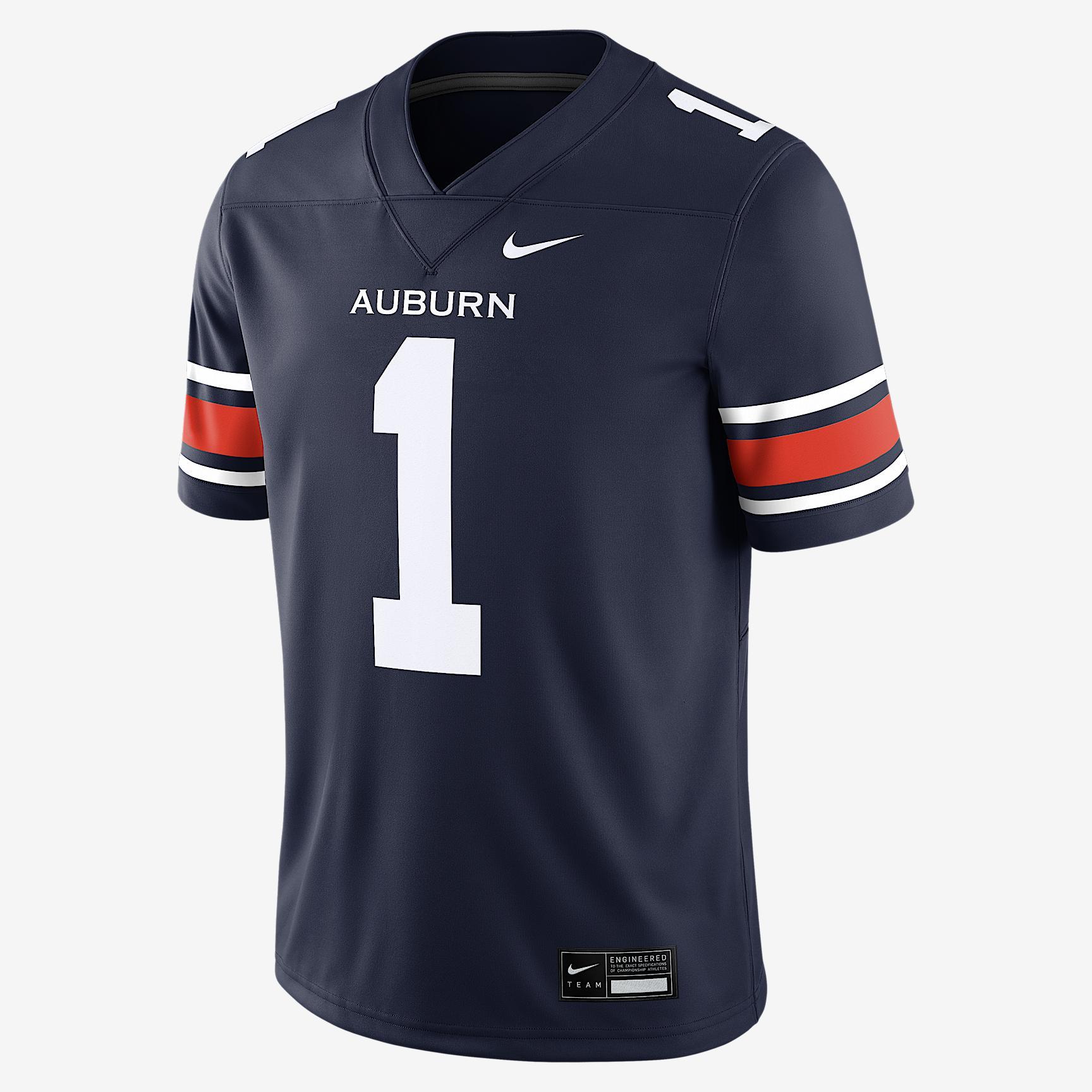 Auburn Mens Nike Mens Dri-FIT College Game Jersey | NC2F0EZYAUN-1RS Product Image