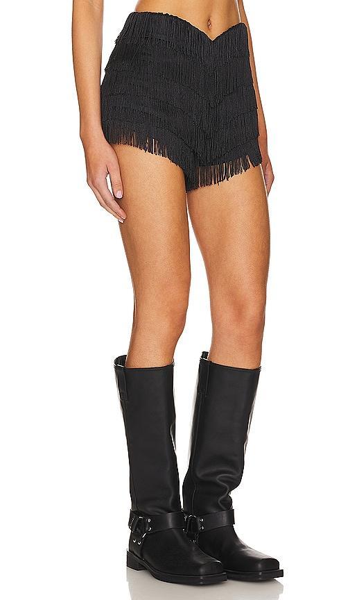 Lovers and Friends Andi Fringe Skort in Black Product Image