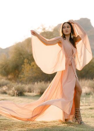 Nerina Dress in Desert Shell Female Product Image