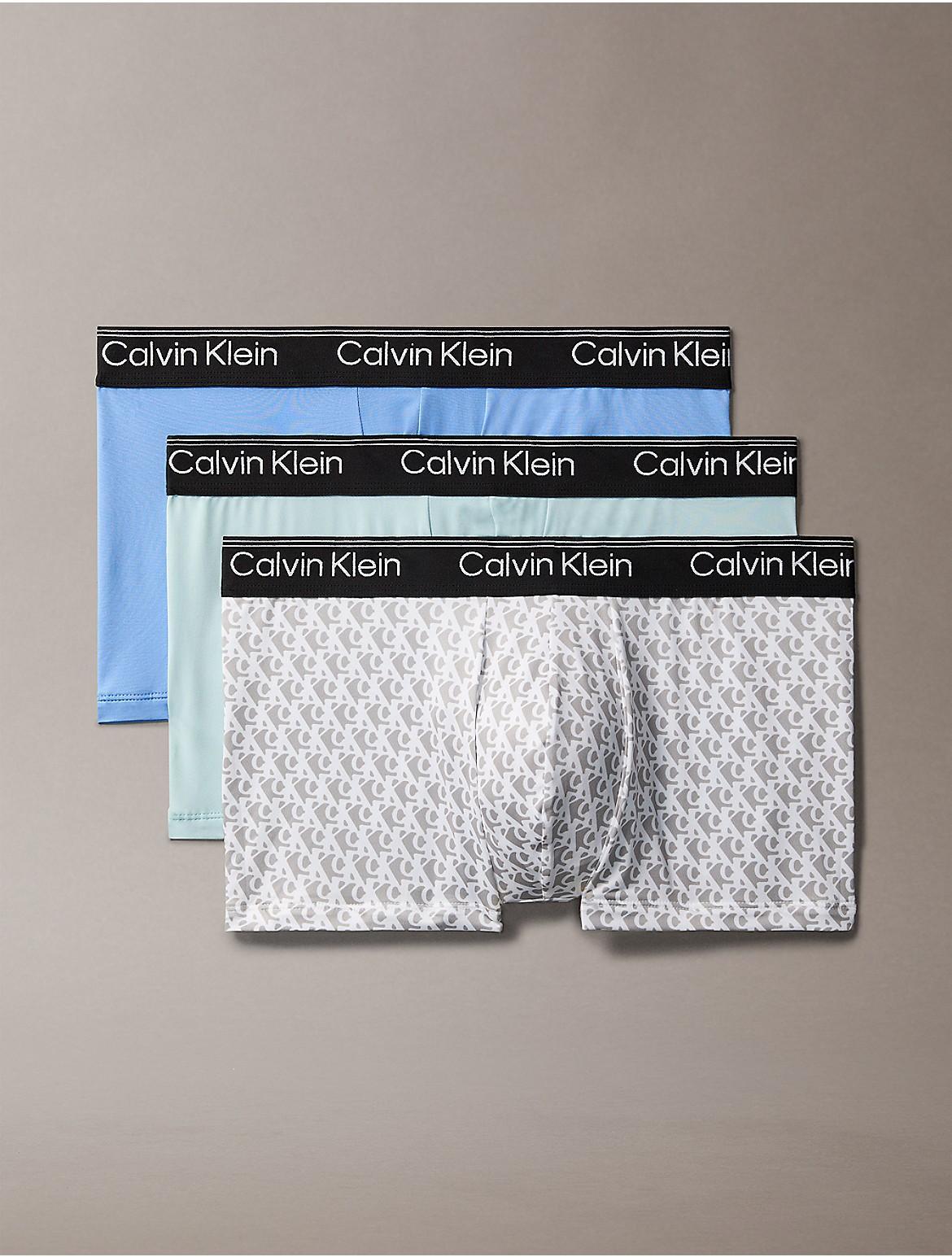 Calvin Klein Mens Micro Stretch 3-Pack Low Rise Trunk - Multi Product Image