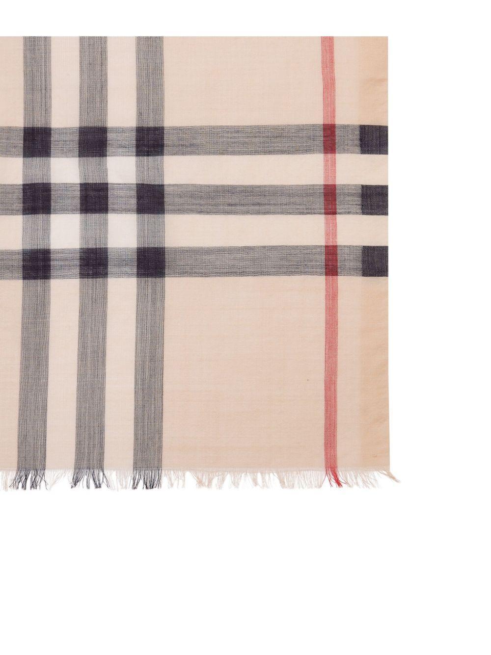 Vintage Check wool-blend scarf Product Image