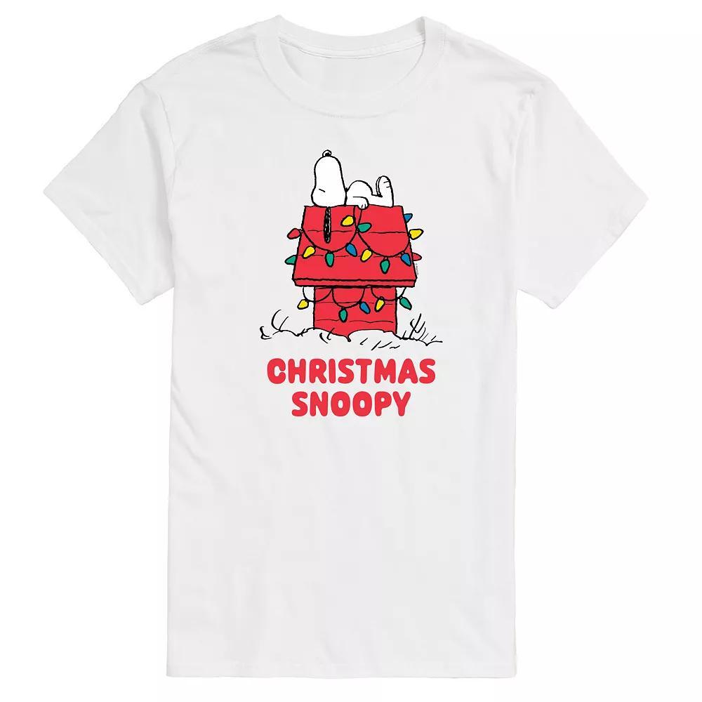 Big & Tall Peanuts Christmas Snoopy Graphic Tee, Men's,  Product Image