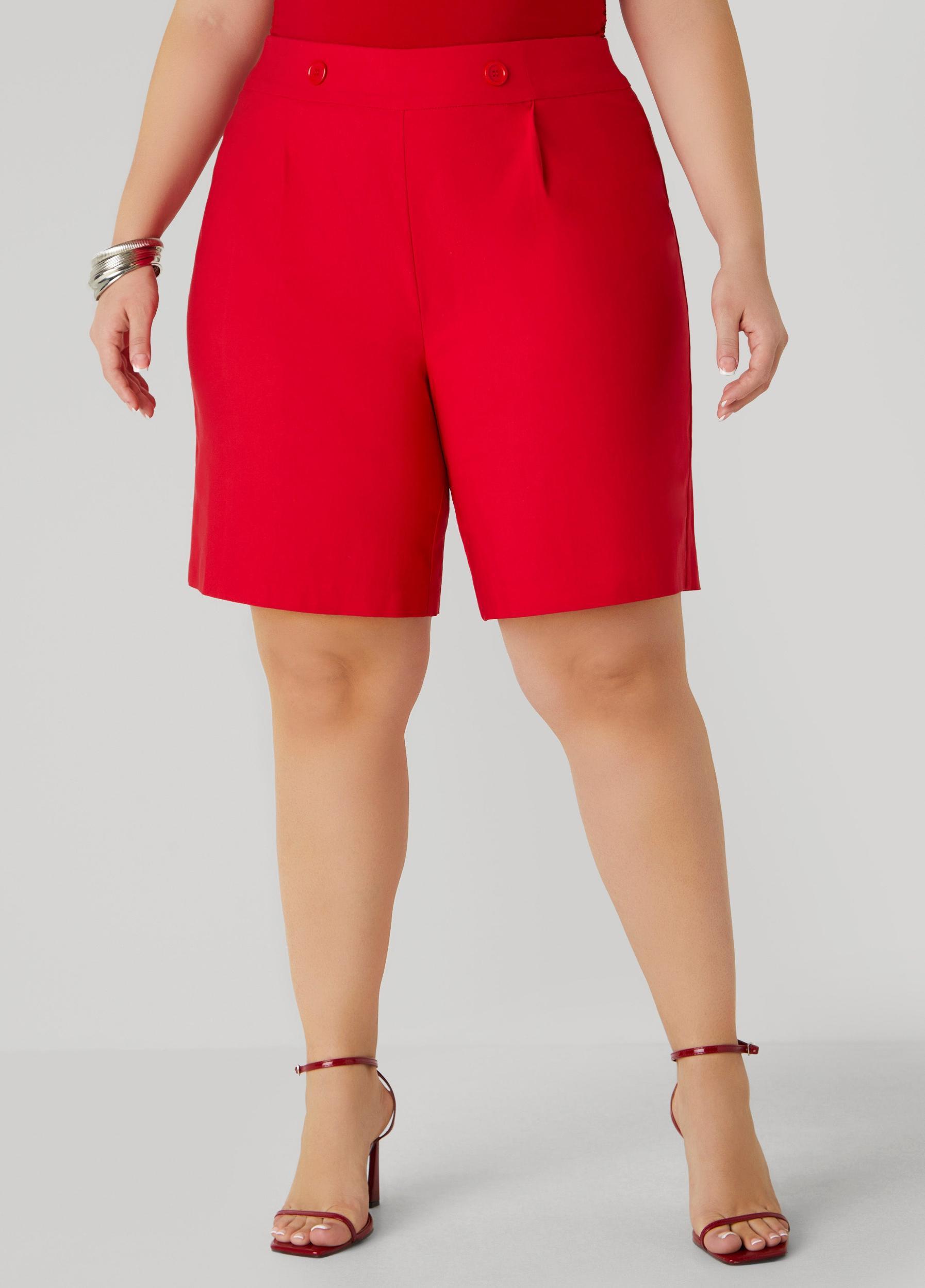 Button Embellished Shorts Product Image