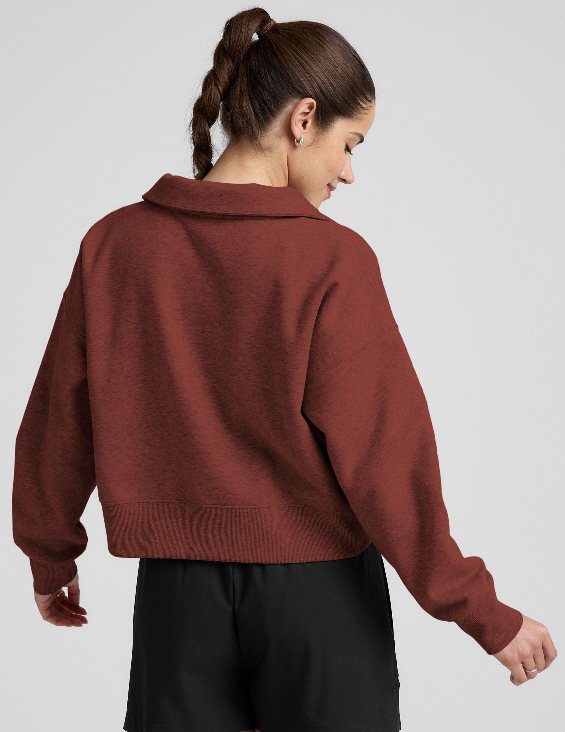 LuxeFleece Collared Sweatshirt Product Image