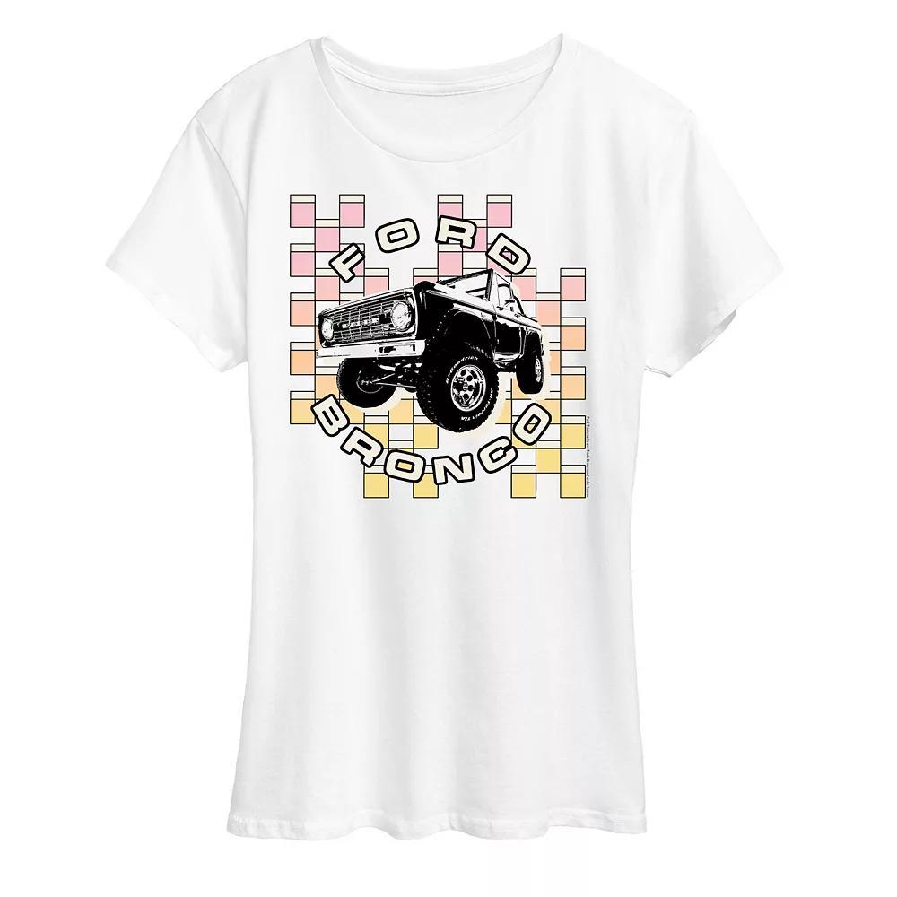 Women's Ford Bronco Checker Graphic Tee,  Product Image