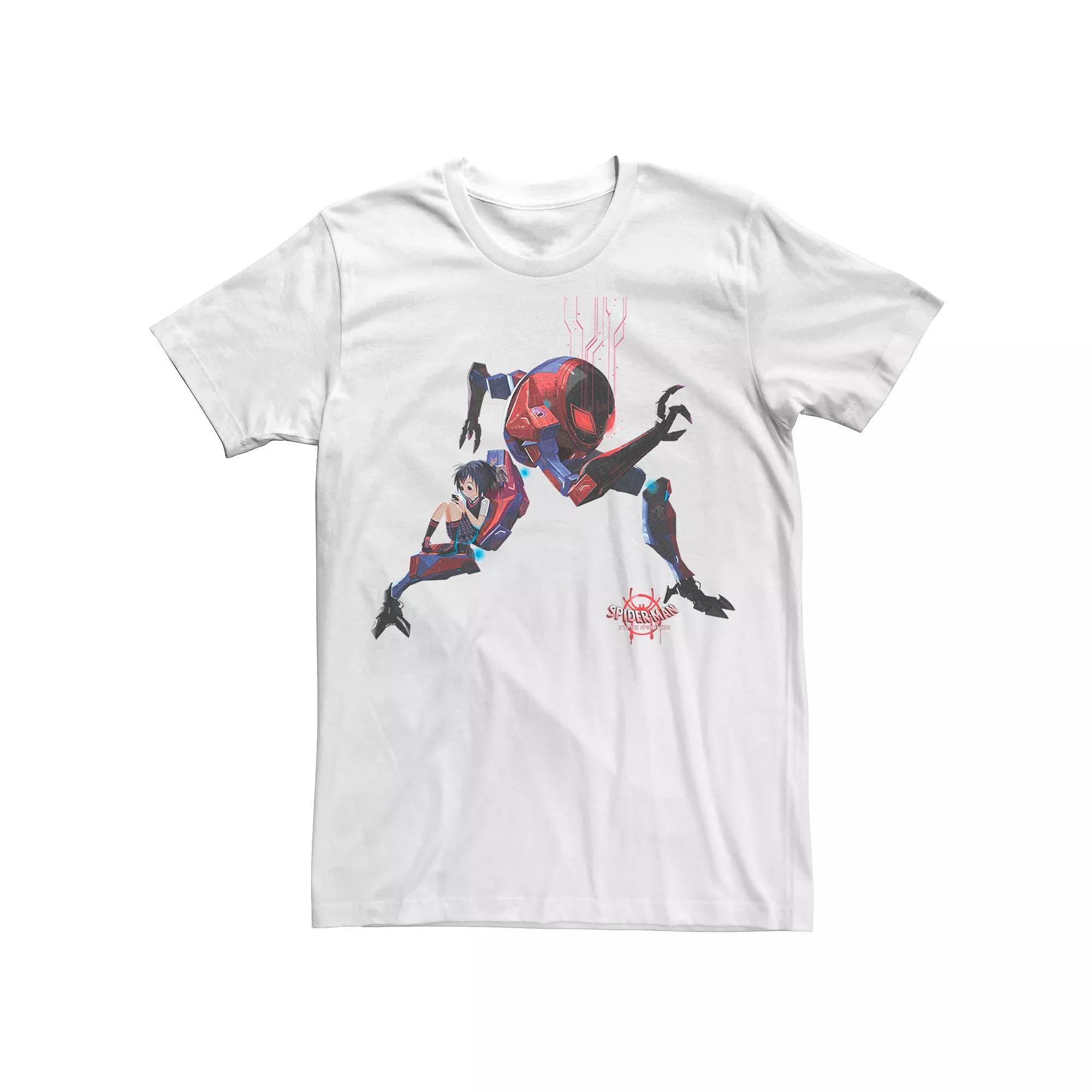 Men's Marvel Spider-Man Into The Spiderverse Peni Parker Robot Suit Tee, Size: 3XL, White Product Image