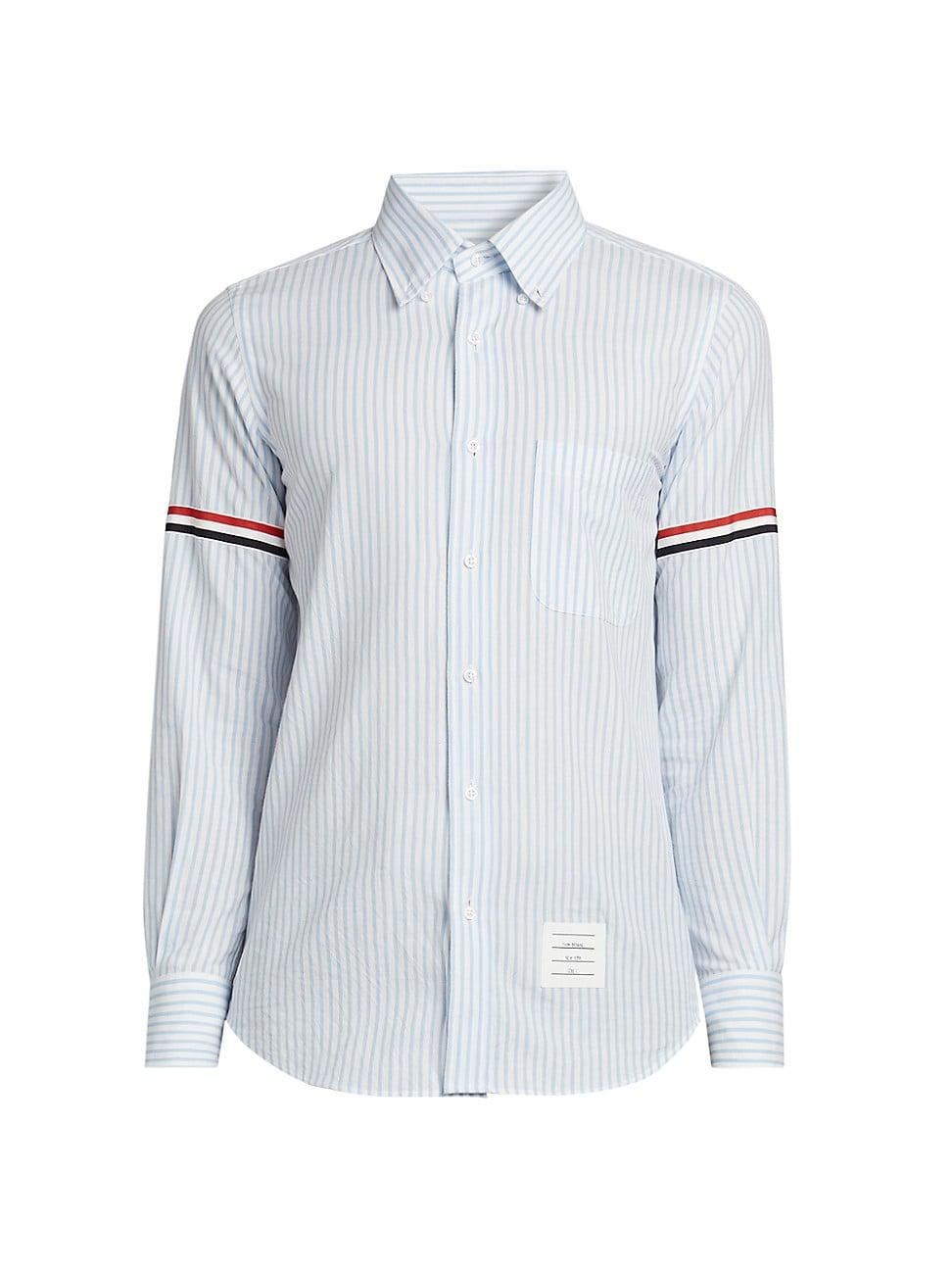 Mens Striped Cotton Shirt Product Image