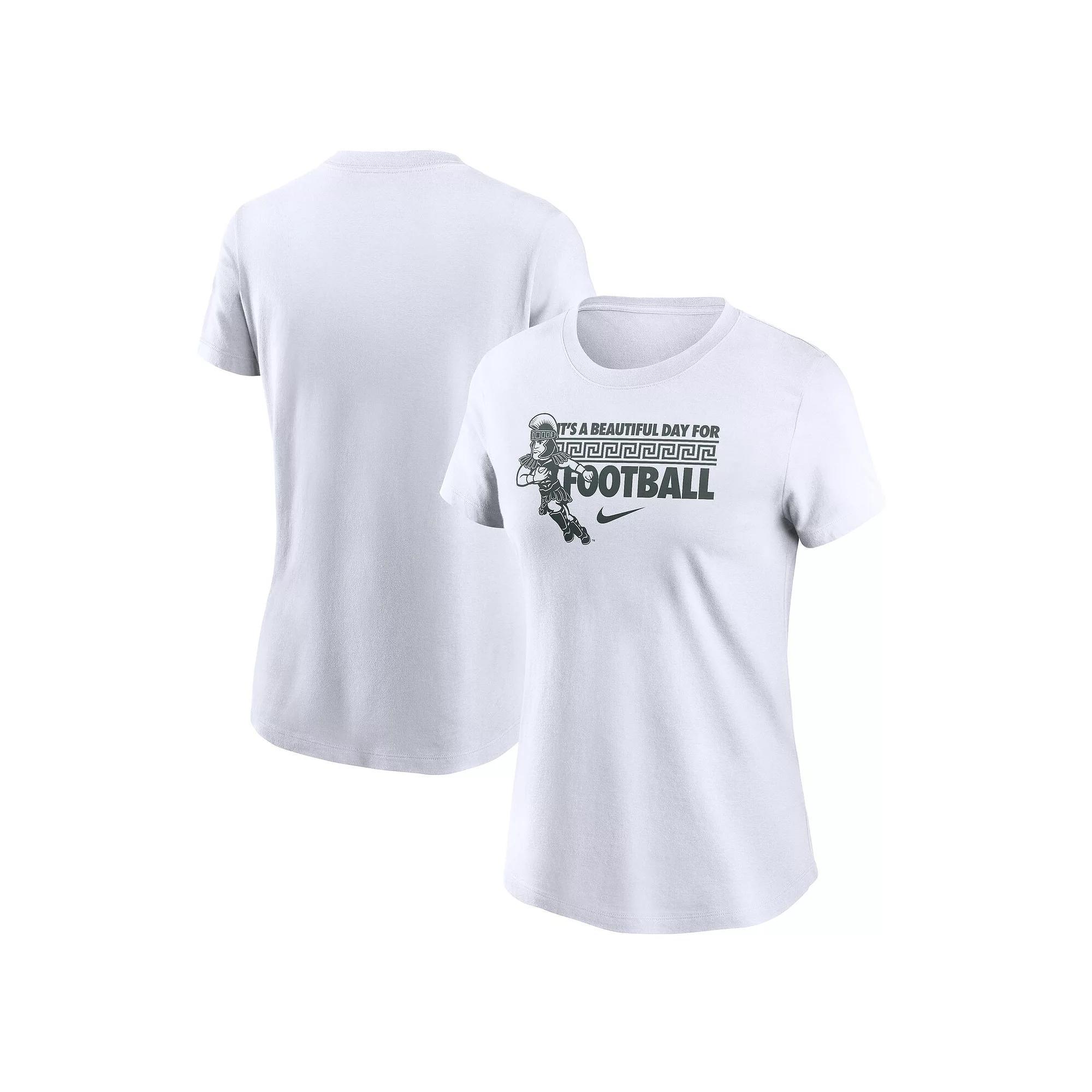 Women's Nike White Michigan State Spartans Fan T-Shirt,  Product Image