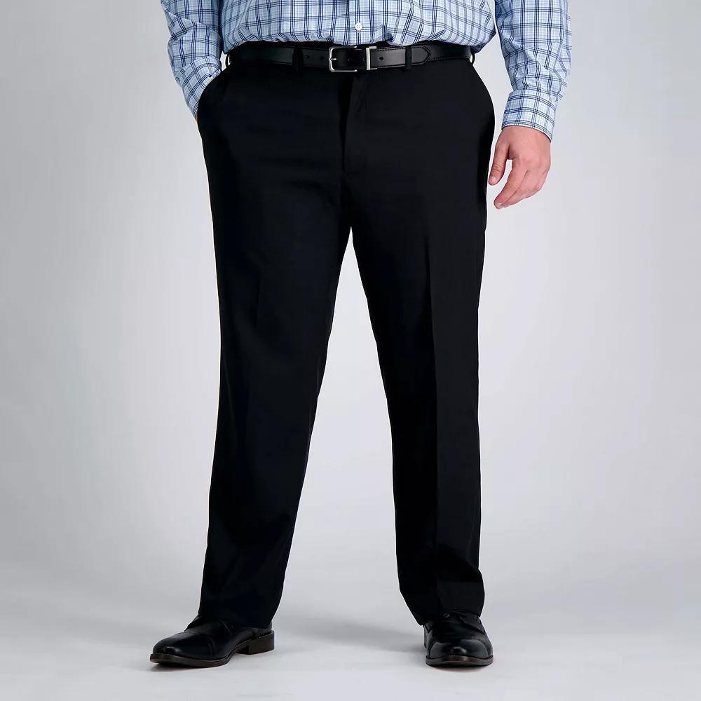 Big & Tall Haggar Premium Comfort Straight-Fit Flat-Front Dress Pants, Mens Product Image