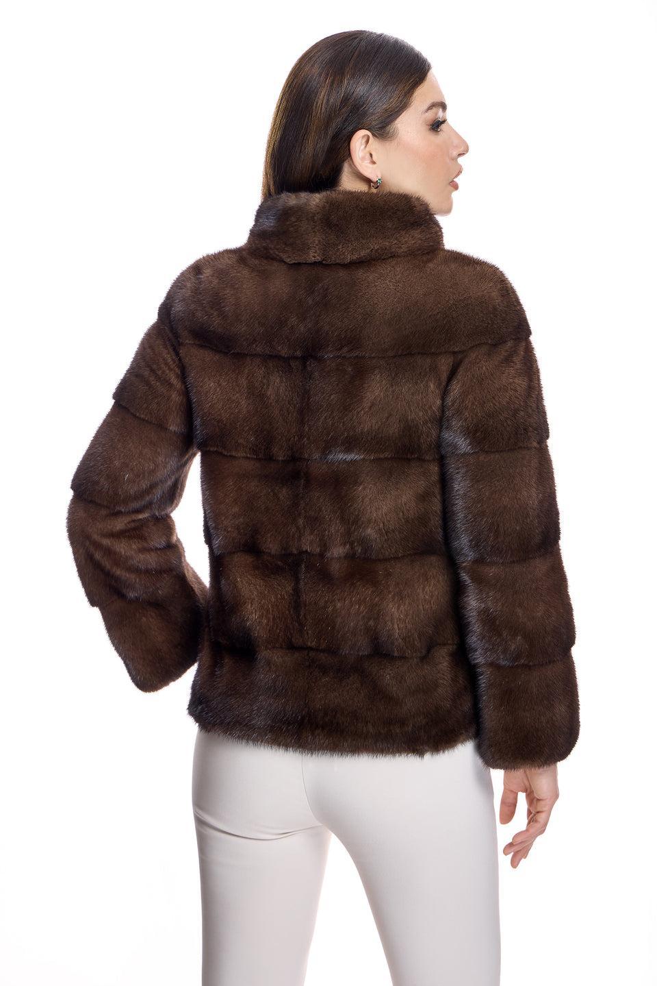 Horizontal Mink Jacket Product Image