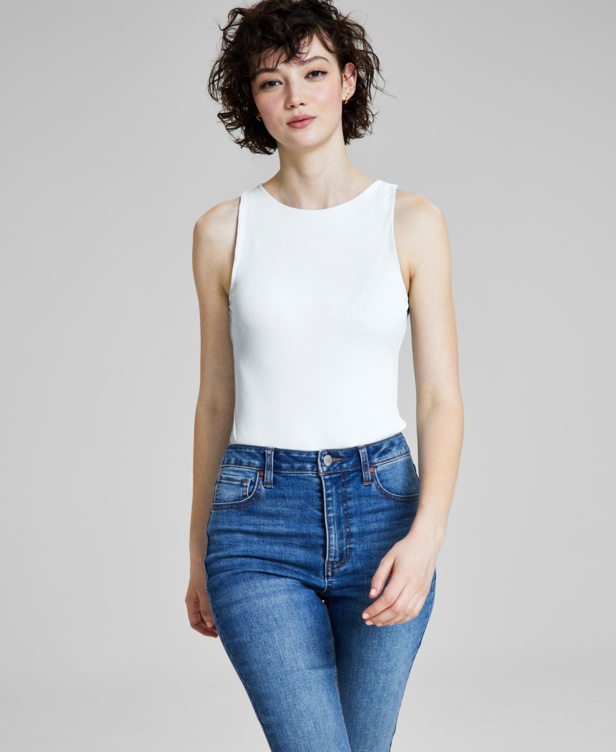 And Now This Womens Sleeveless Ribbed Double Layered Bodysuit, Created for Macys Product Image