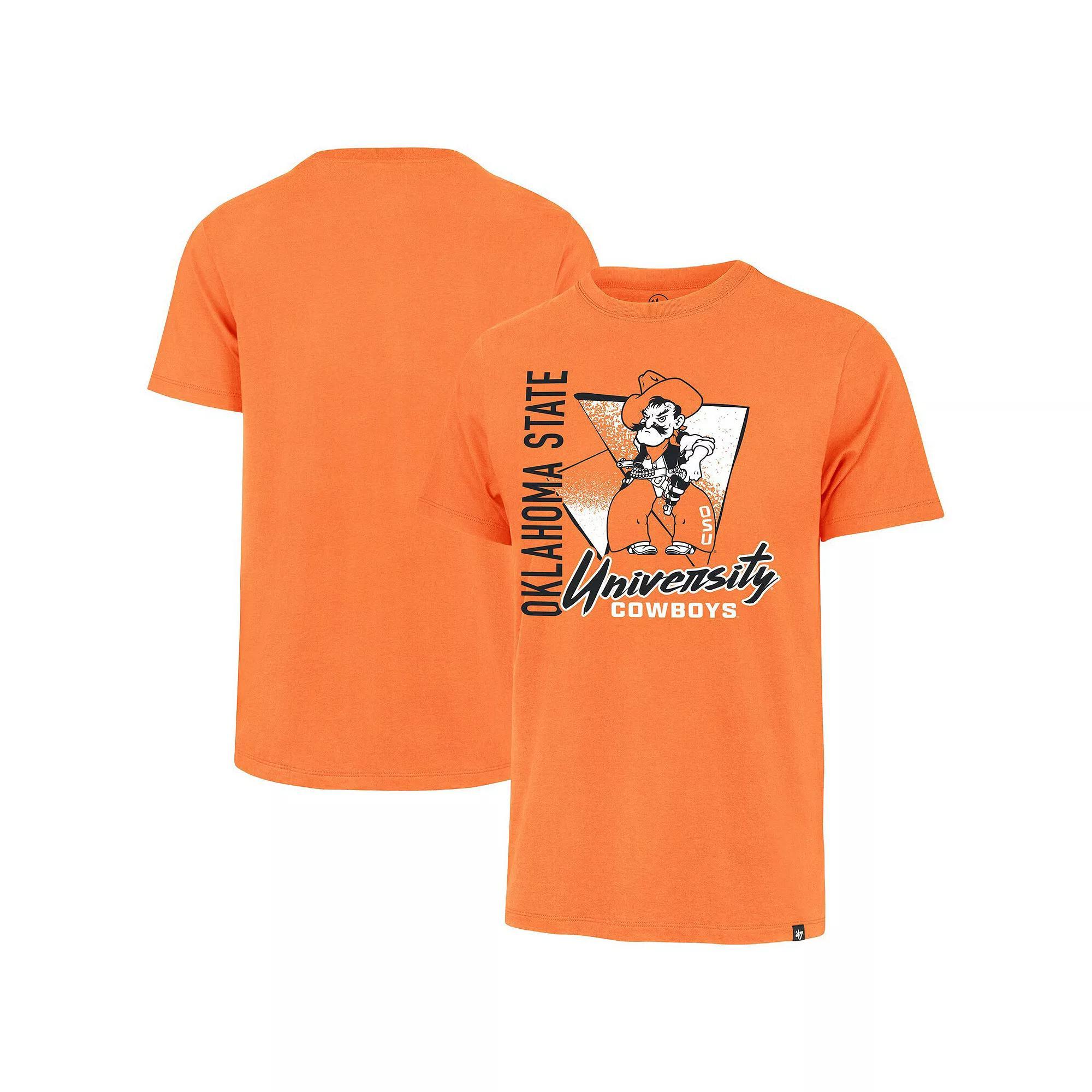 Men's '47 Orange Oklahoma State Cowboys Side Arm Franklin T-Shirt,  Product Image