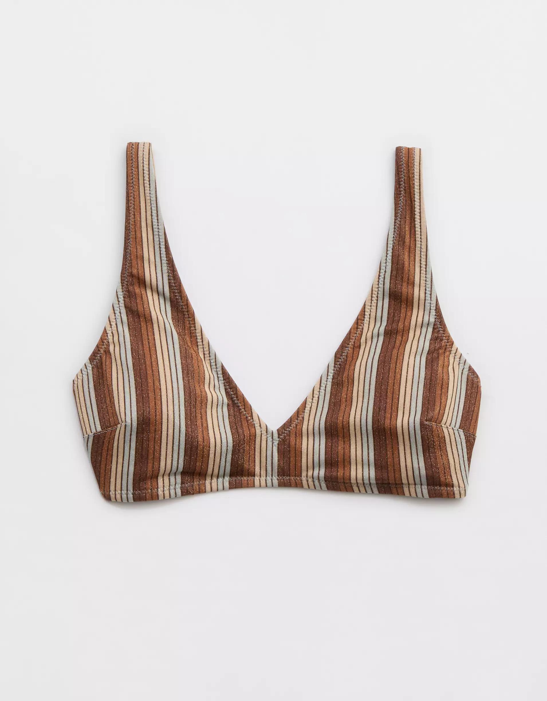 Aerie Sparkle Wide Strap Voop Bikini Top Product Image