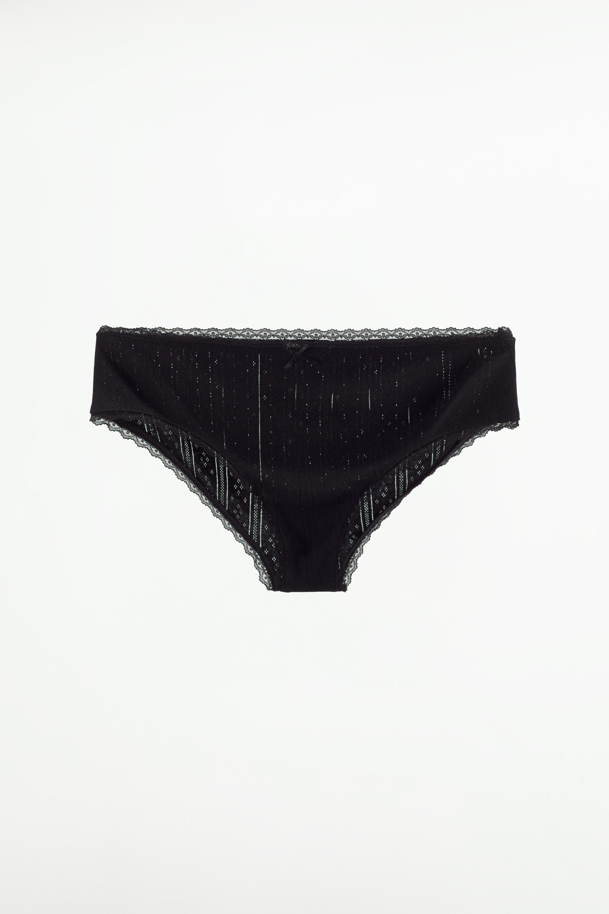 LACE TRIM POINTELLE PANTIES Product Image