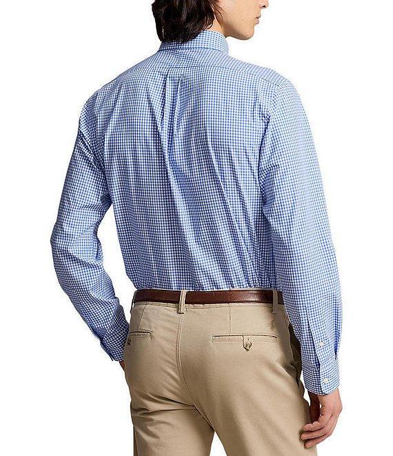 Polo Ralph Lauren Slim-Fit Stretch Checked Poplin Long Sleeve Woven Shirt Product Image