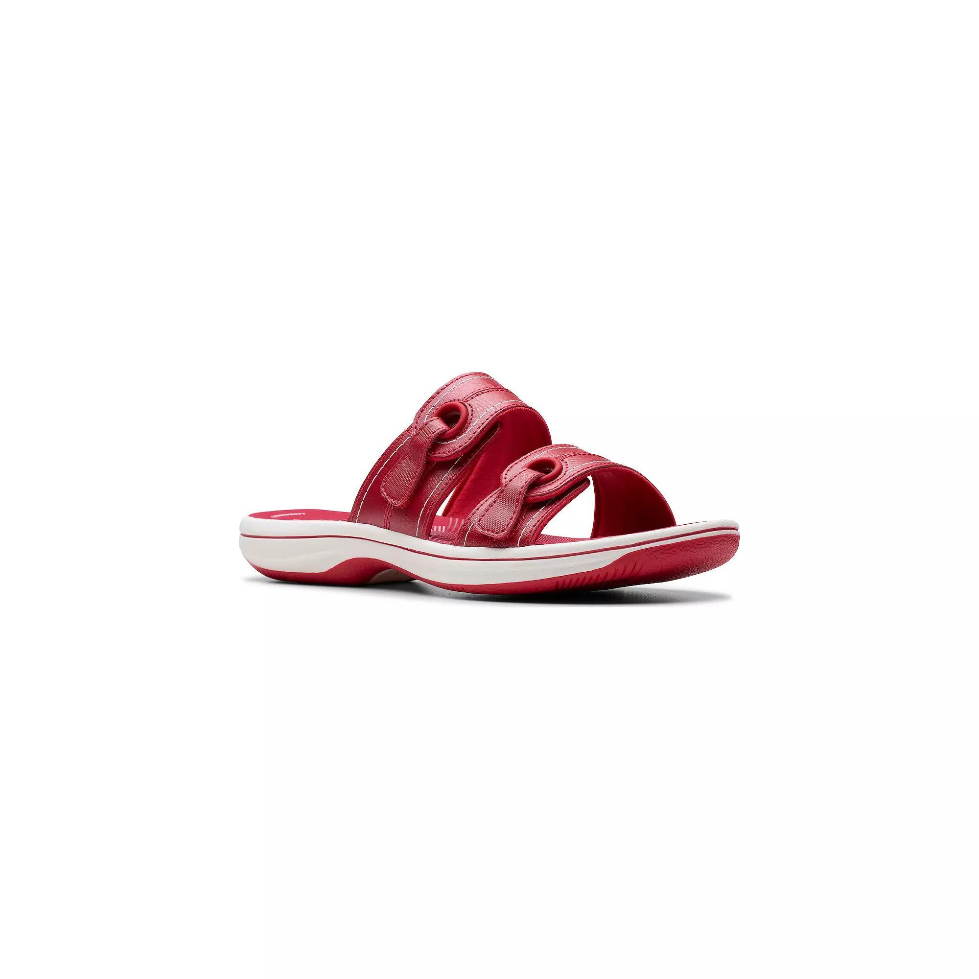 Clarks® Breeze Maye Cloudstepper Women's Flip Flop Sandals, Size: 8, Red Product Image