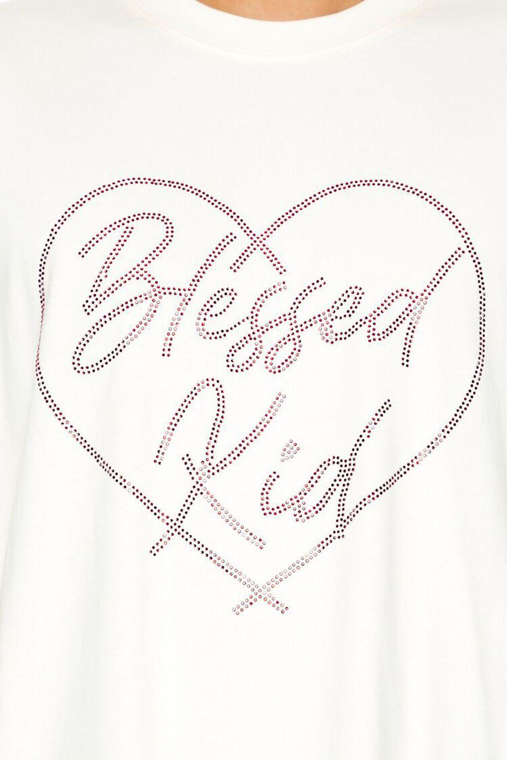 Rhinestone Blessed Kid Tee | Forever 21 Product Image