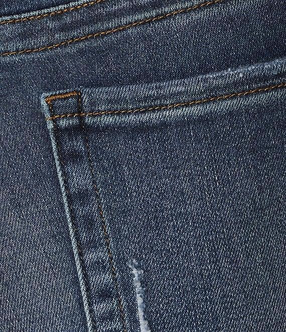 KUT from the Kloth Stevie High Rise Straight Leg Exposed Button Fly Denim Jeans Product Image