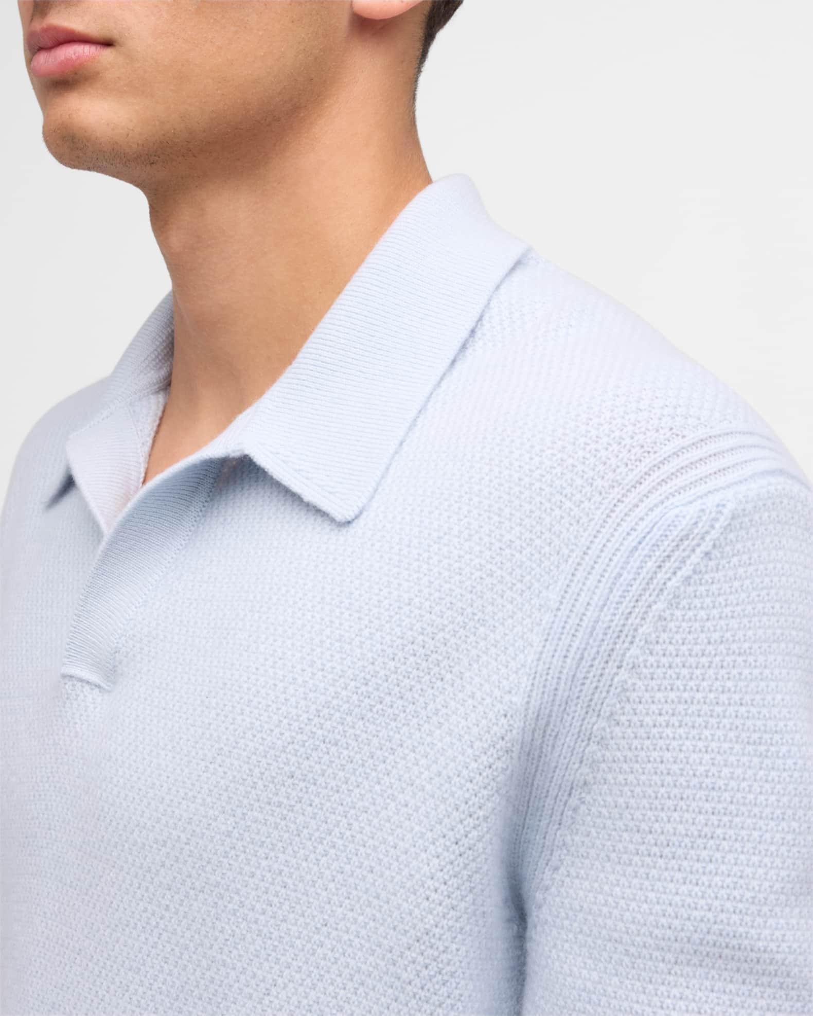 Men's Melange Oasi Cashmere Polo Sweater Product Image