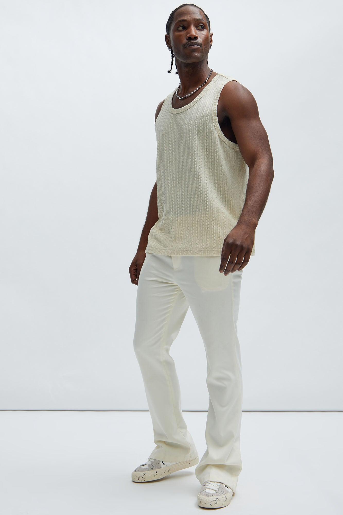 Kellen Textured Tank - Off White Product Image