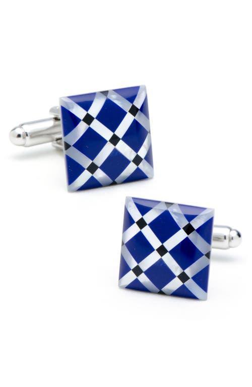 Mens Ox & Bull Trading Co. Mother Of Pearl Diamond Cufflinks Product Image