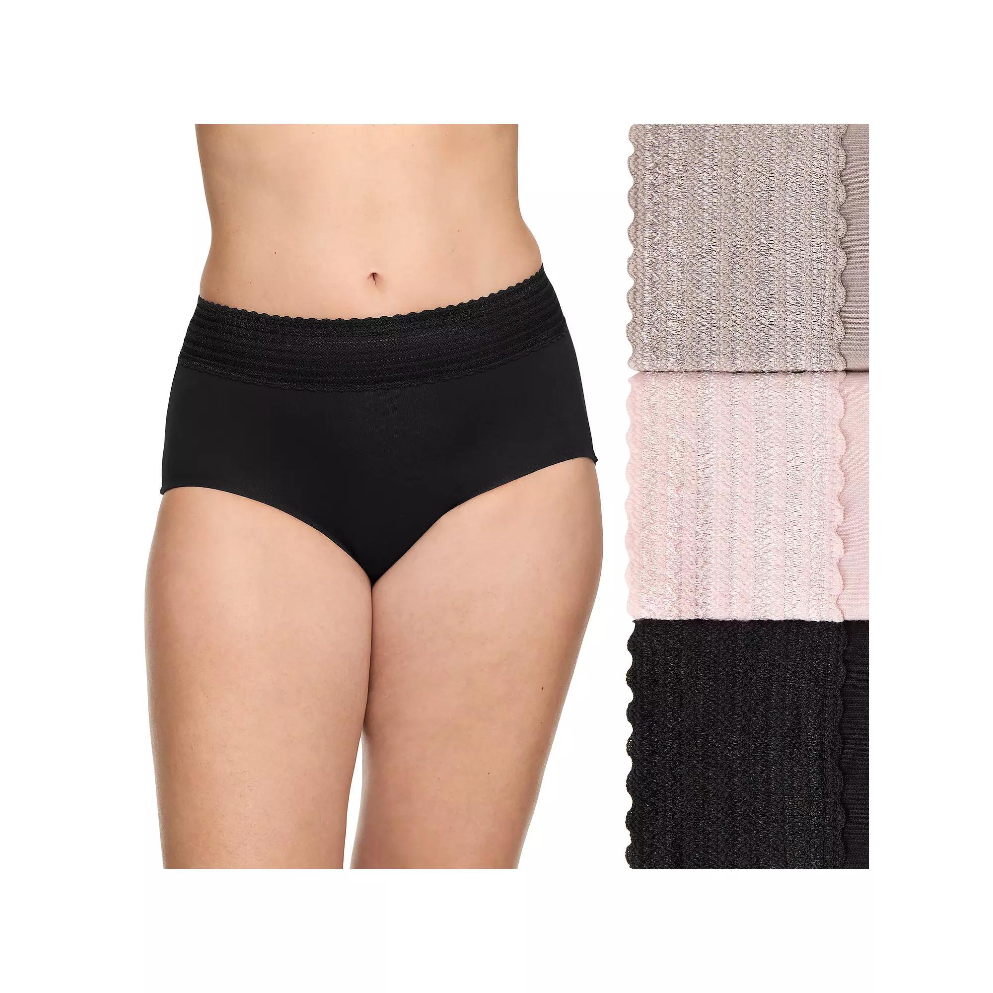 Warners No Pinching No Problems® 3-Pack Dig-Free High-Waist Brief RS2093P, Women's,  Product Image