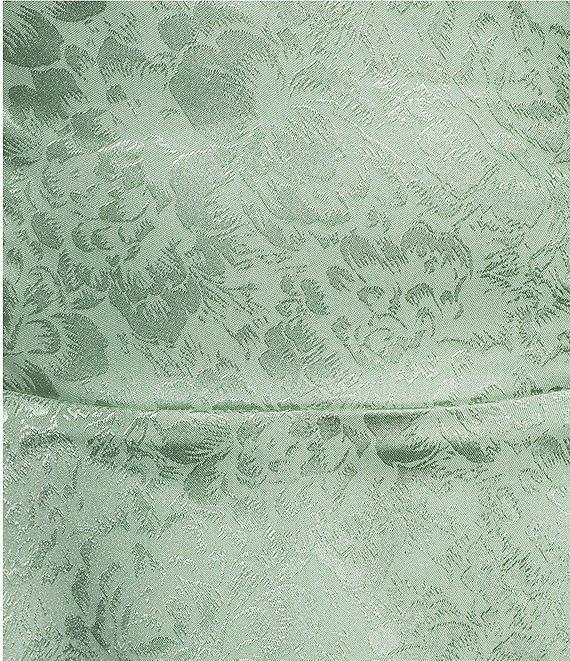 B. Darlin Satin Lace-Up Back Fit & Flare Dress Product Image