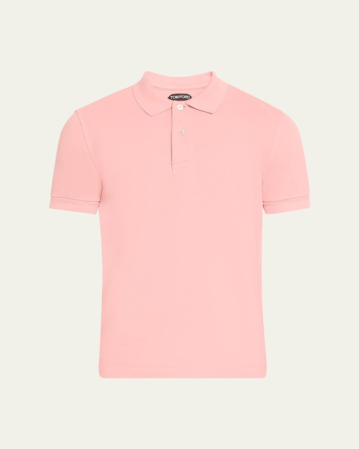 Mens Cotton Pique Polo Shirt Product Image