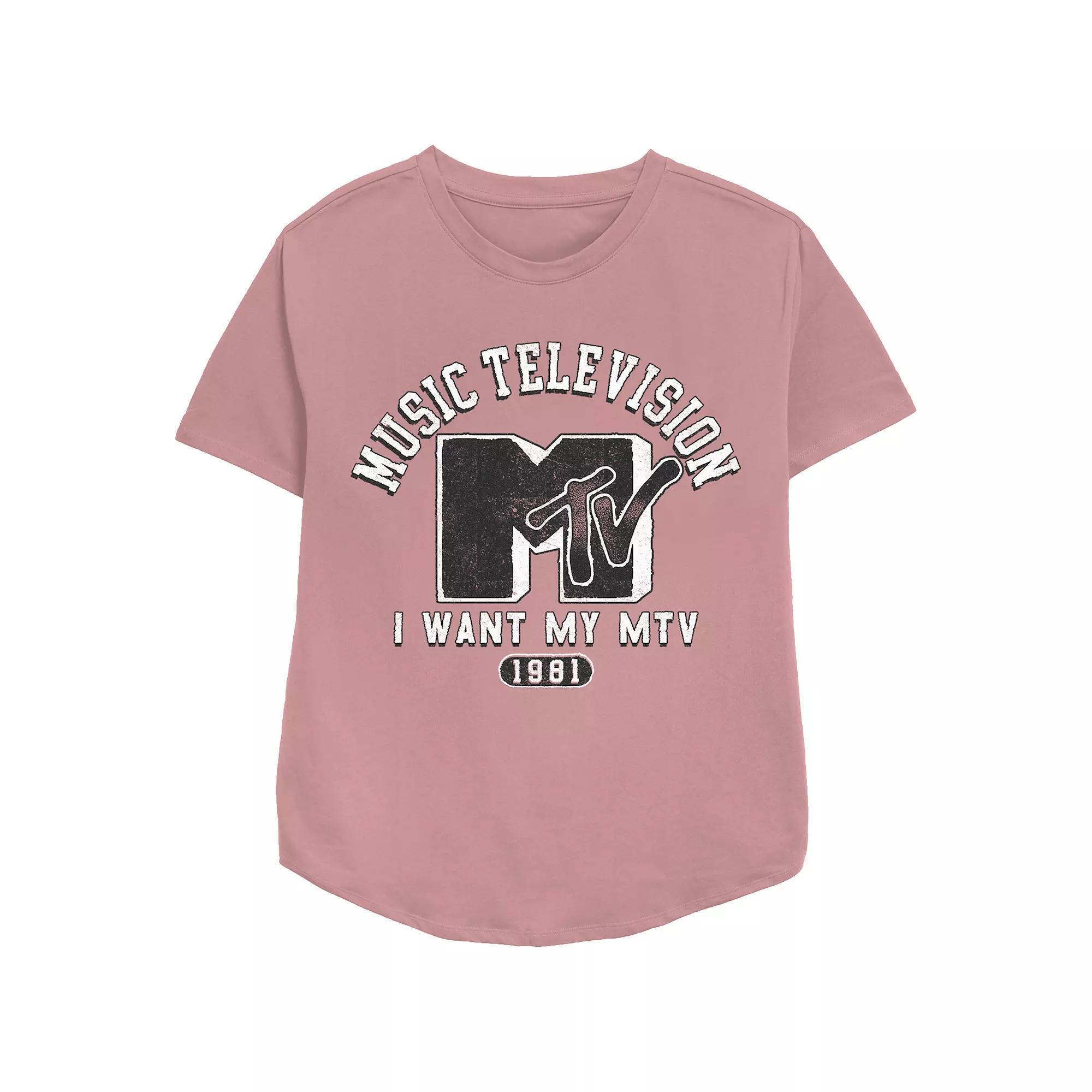 Women's MTV Music College Redux Relaxed Fit Graphic Tee, Girl's,  Product Image
