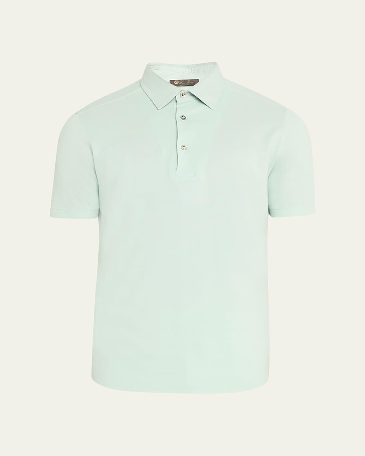 Men's Cotton Pique Polo Shirt Product Image