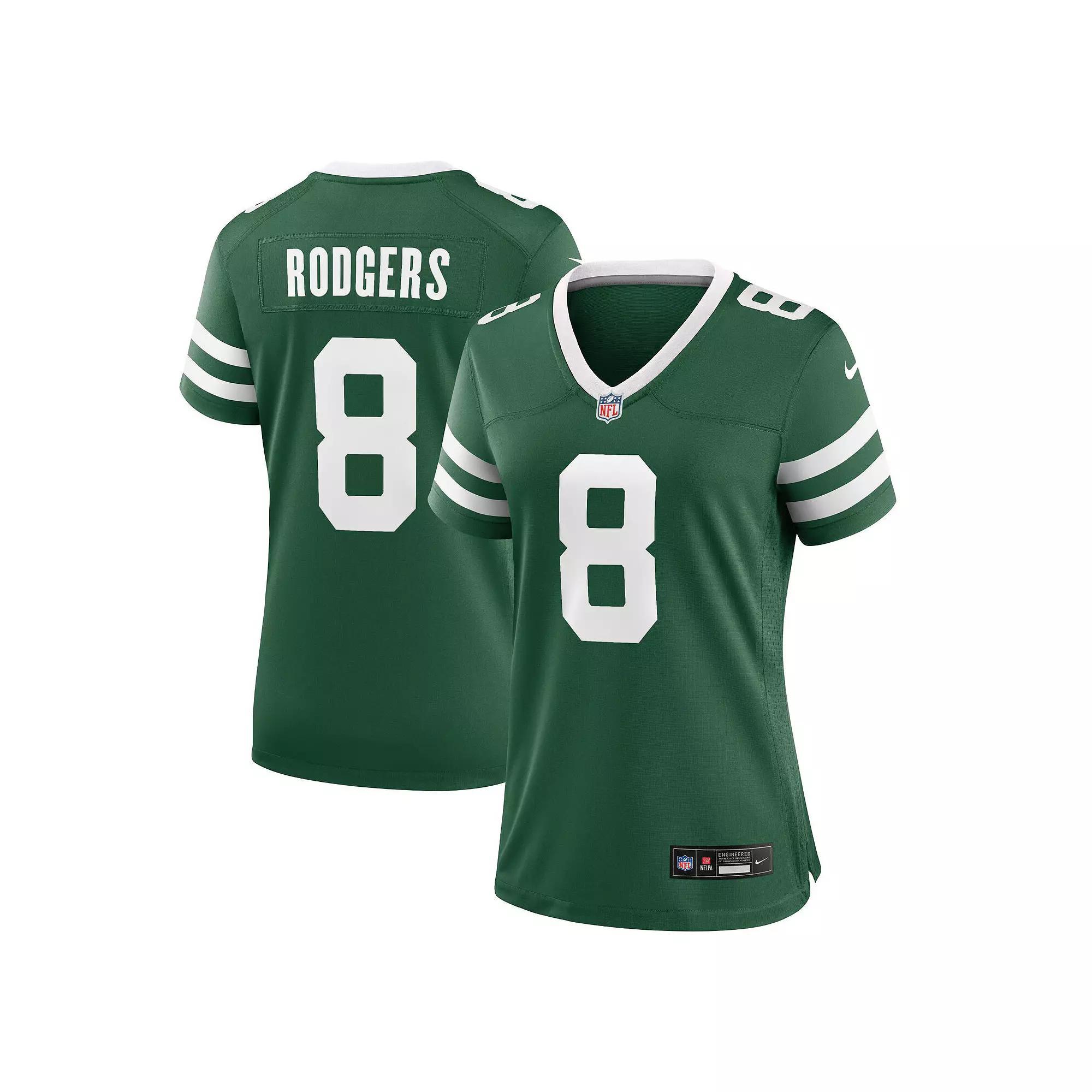 Women's Nike Aaron Rodgers Legacy Green New York Jets Game Jersey, Size: XL Product Image