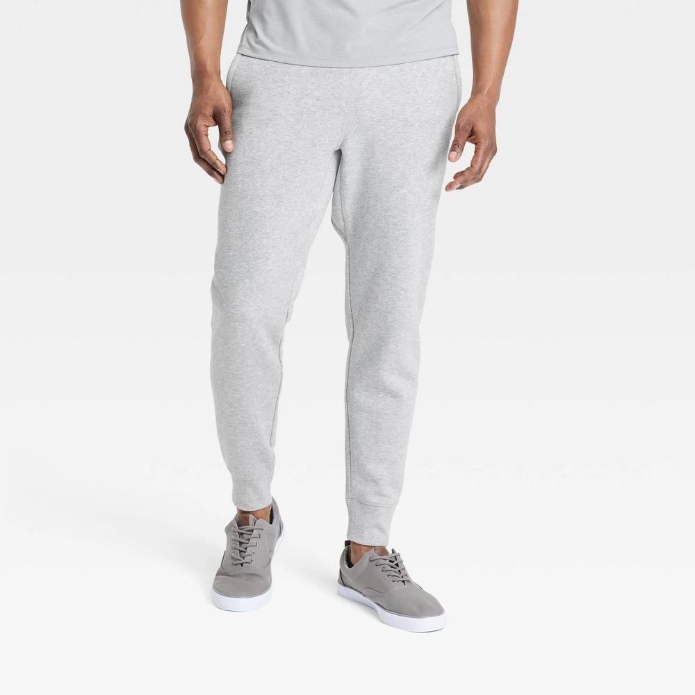 Mens Cotton Fleece Jogger Pants - All In Motion Heathered Product Image