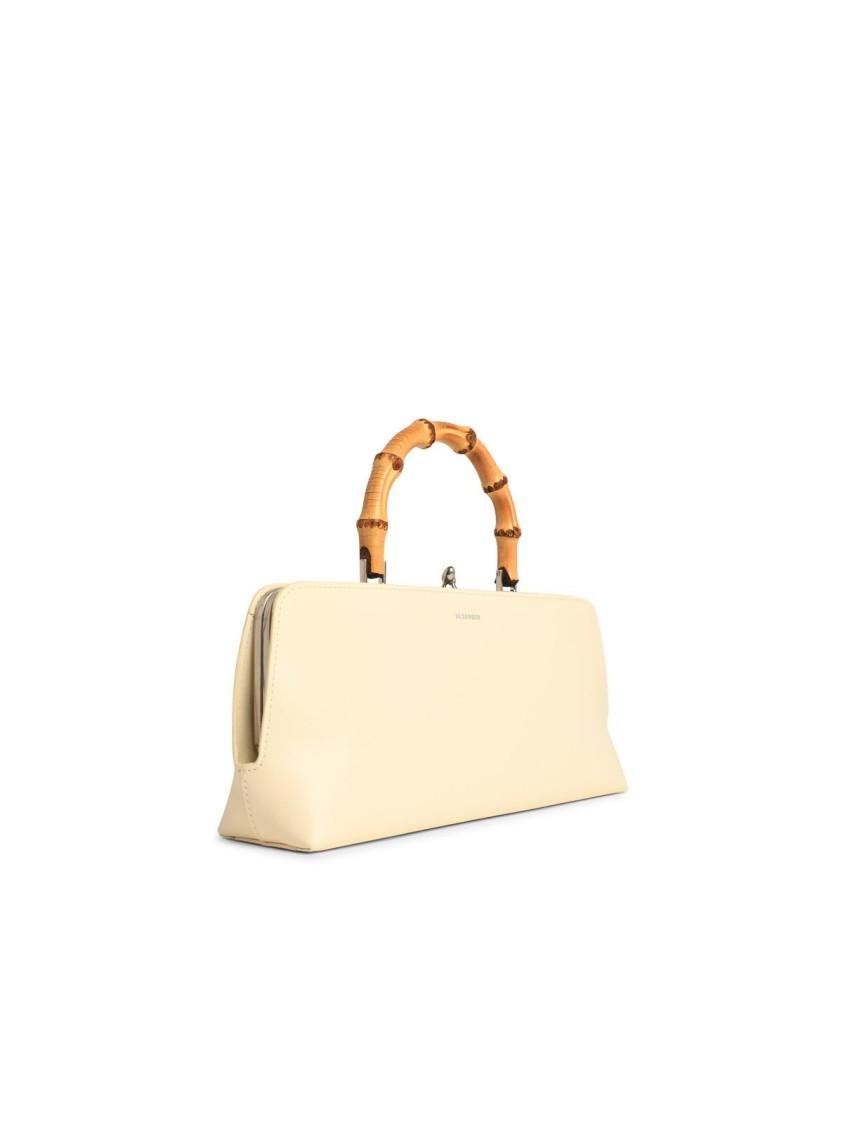 JIL SANDER Goji Cream Leather Bag Product Image