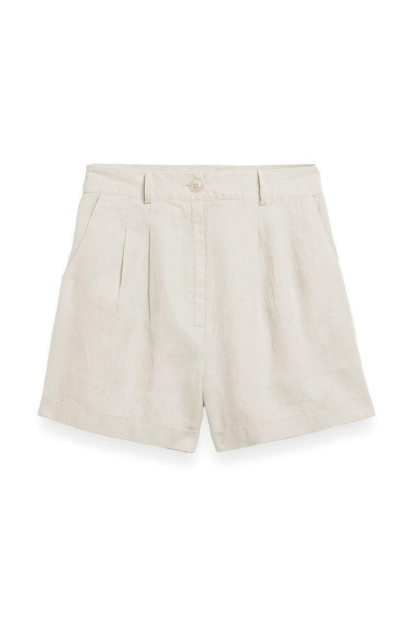Linen Folded Shorts Product Image