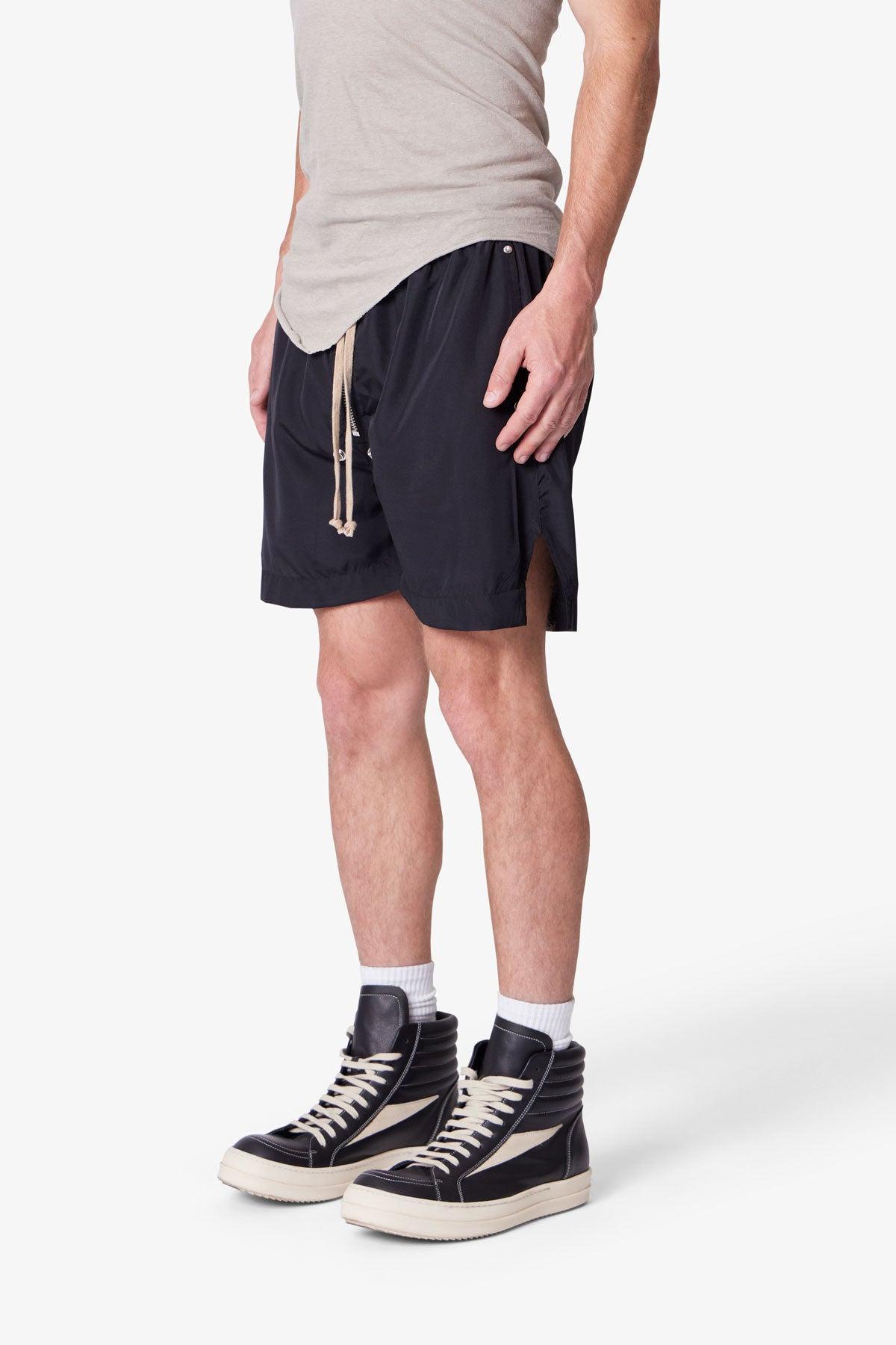 Lightweight Zippered Shorts - Black Product Image