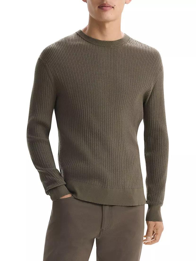 Riland Cable-Knit Crewneck Sweater Product Image