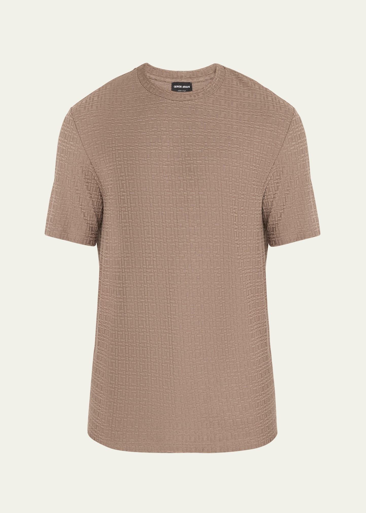 Mens Textured Geometric T-Shirt Product Image