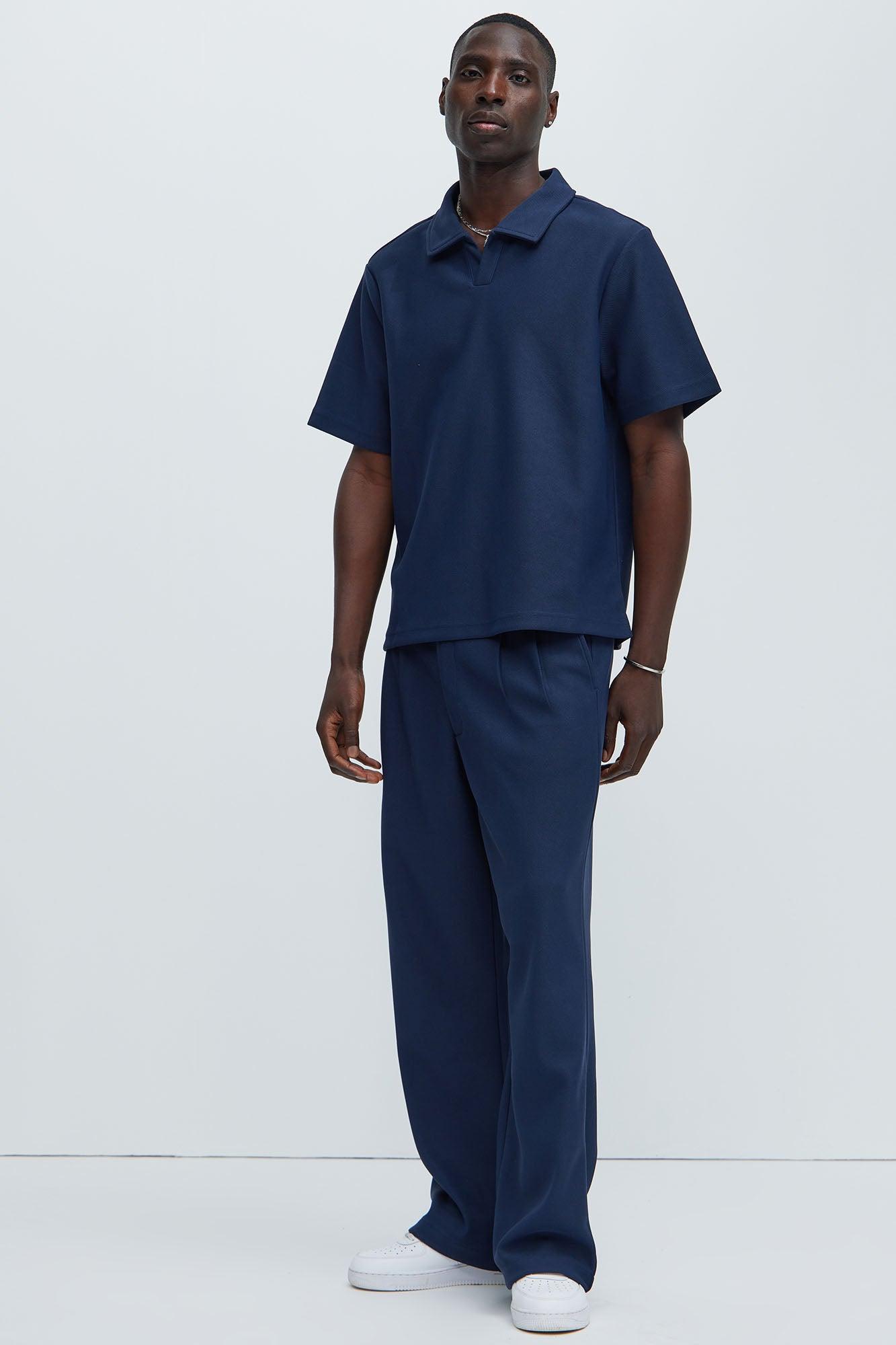 Turner Relaxed Trouser Pants - Navy Product Image